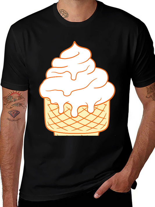 Ice Cream Cone Graphic Tee - Fun Summer Style