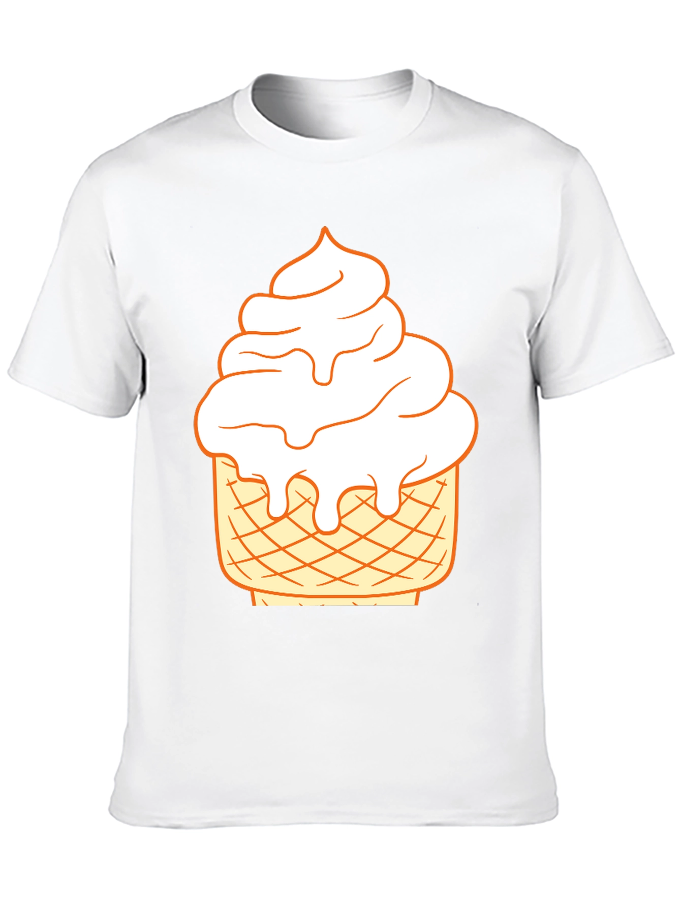 Ice Cream Cone Graphic Tee - Fun Summer Style