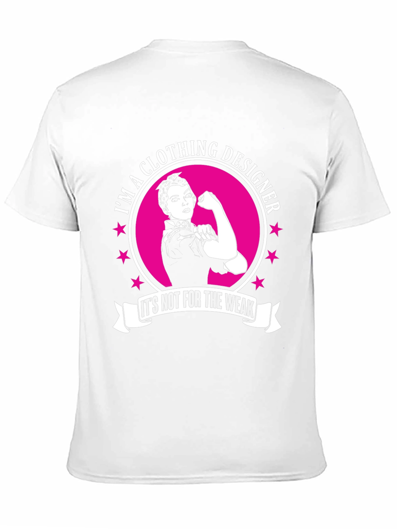 Clothing Designer Strong Woman Black T-Shirt