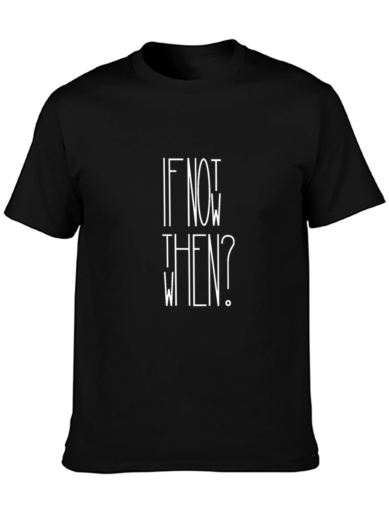 If Not Now When? Graphic Tee - Black