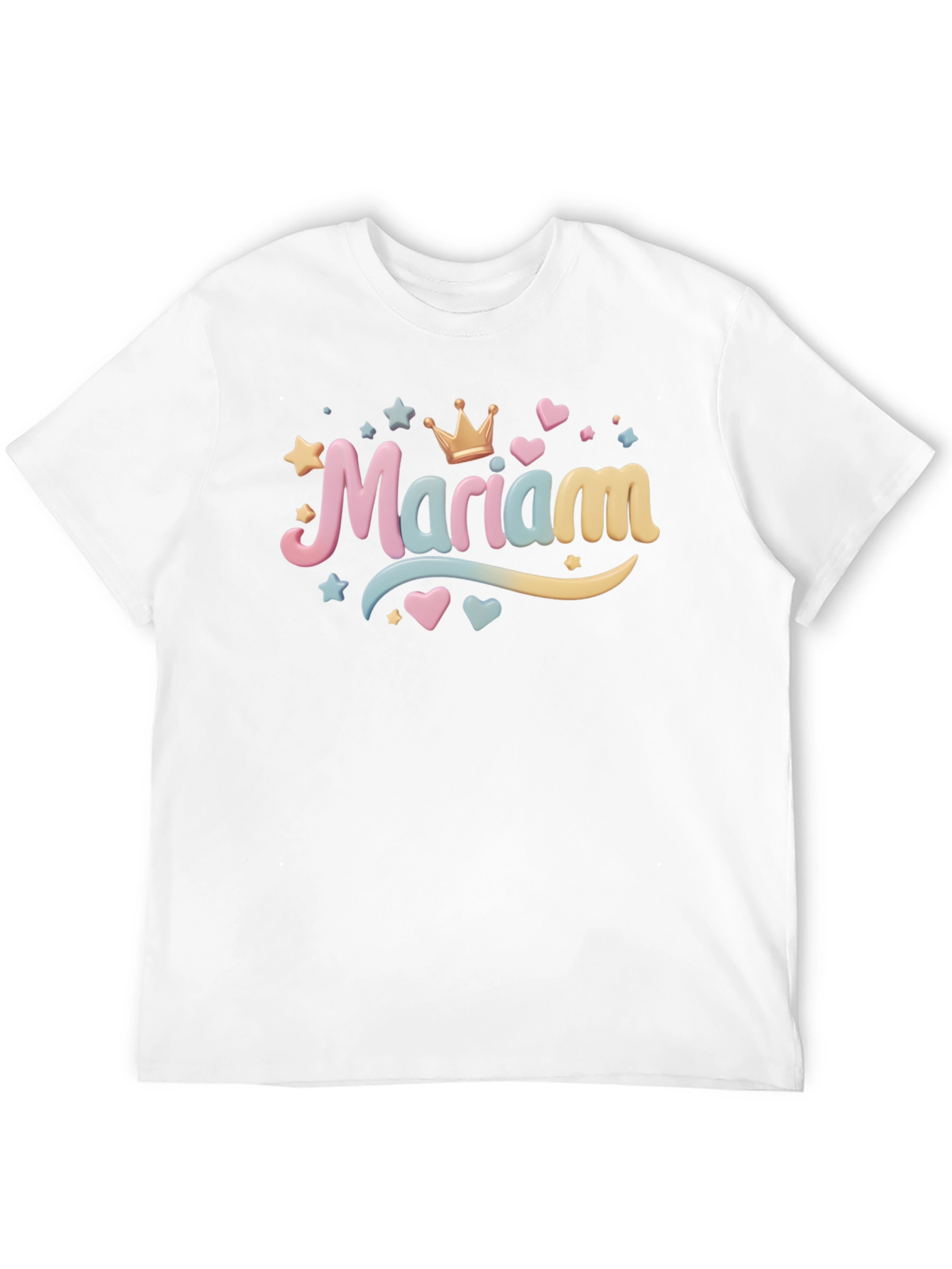 Mariam Name Black T-Shirt - Personalized Gift