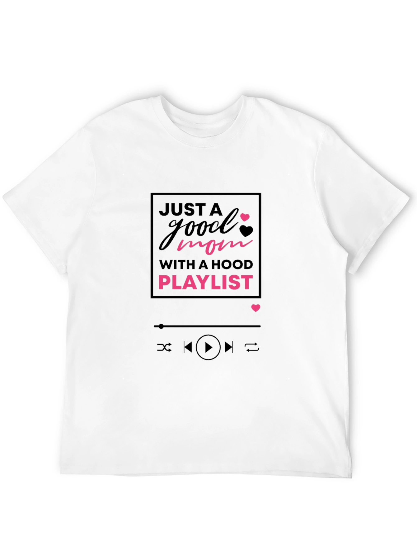 Good Mom Hood Playlist Black Tee