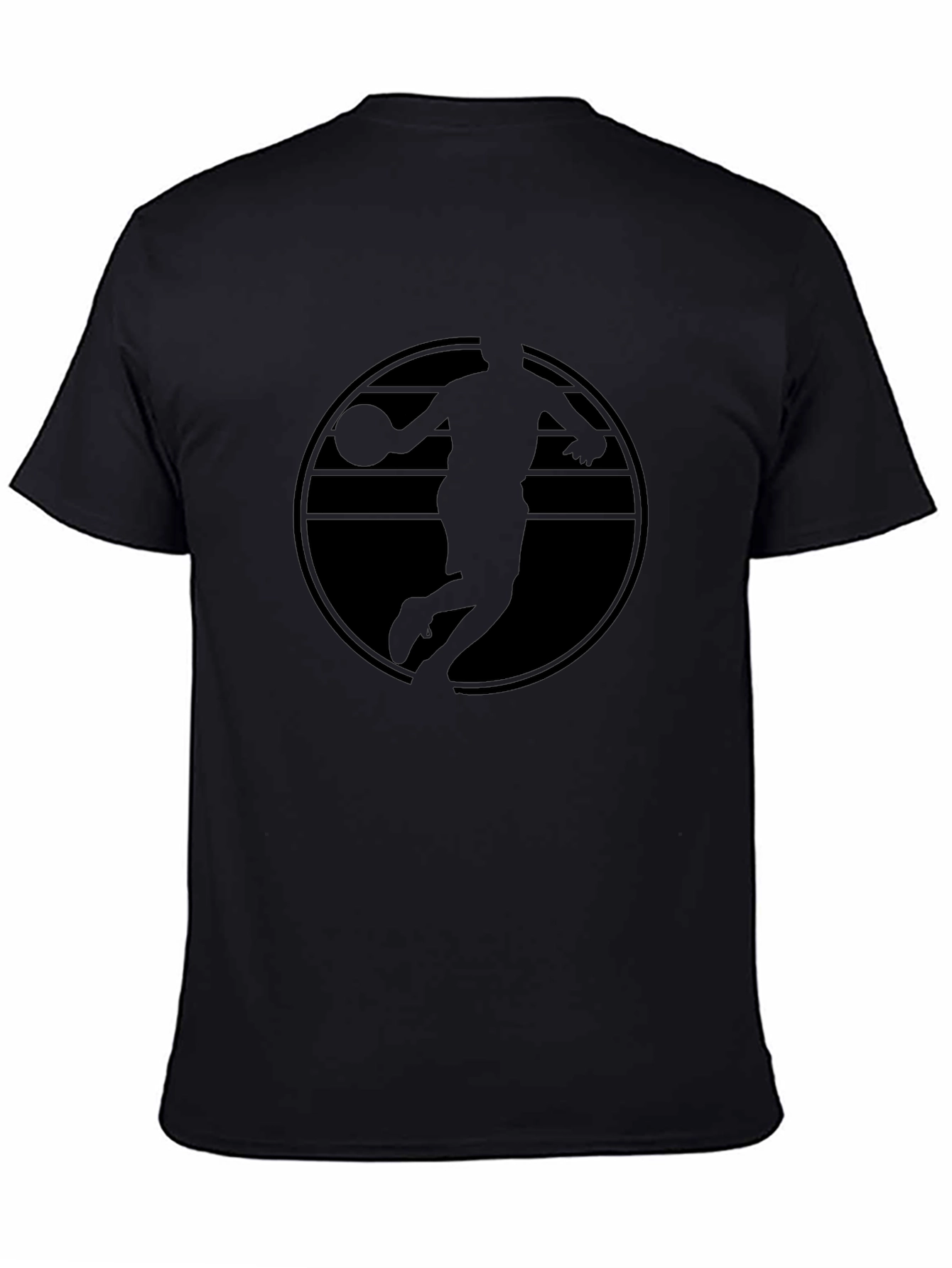 Black Basketball Graphic Tee - Dunk Silhouette