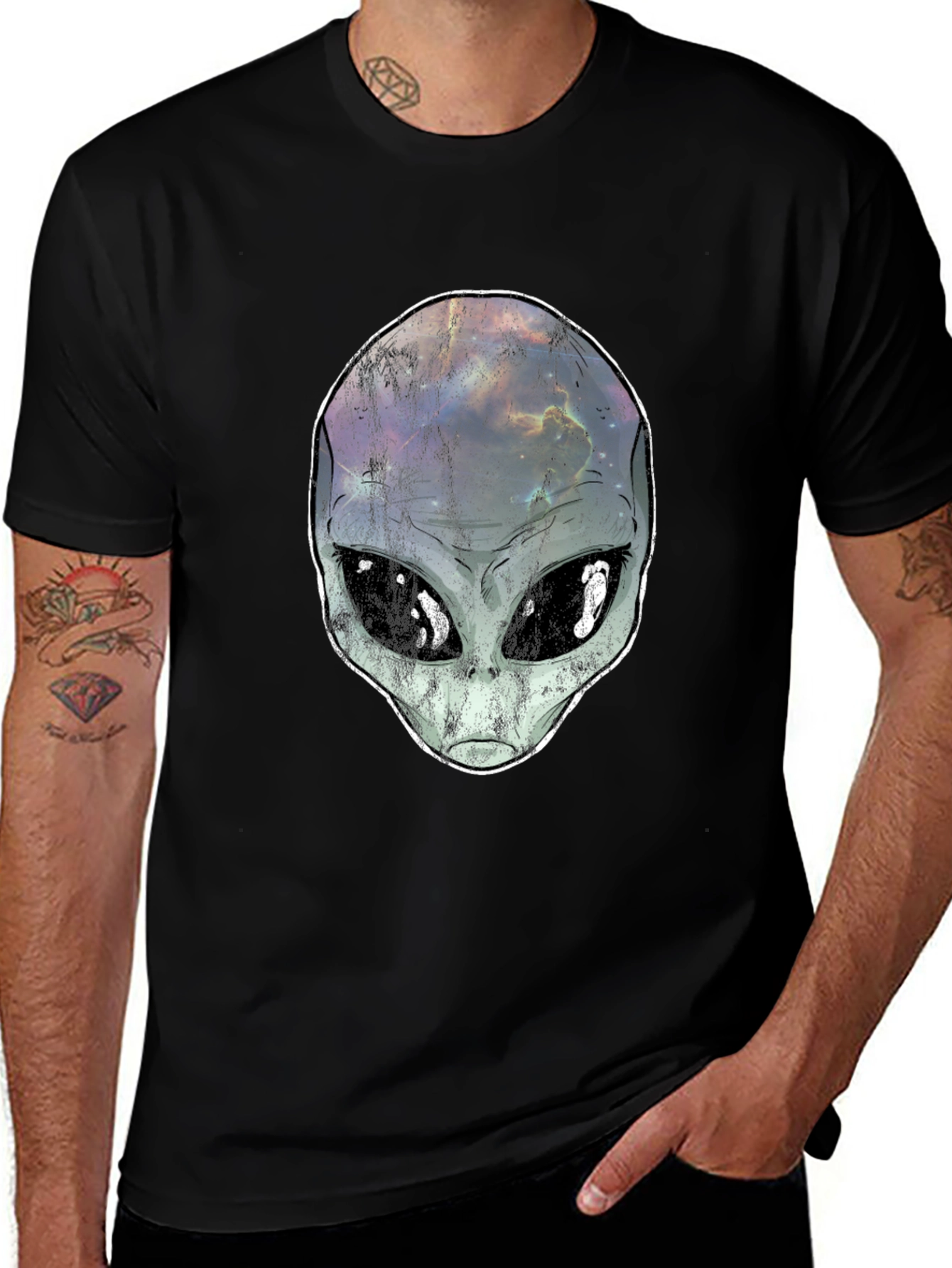 Alien Head Graphic T-Shirt