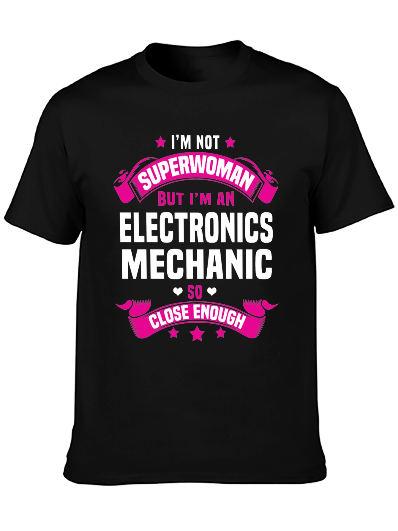 Electronics Mechanic T-Shirt - Superwoman Design
