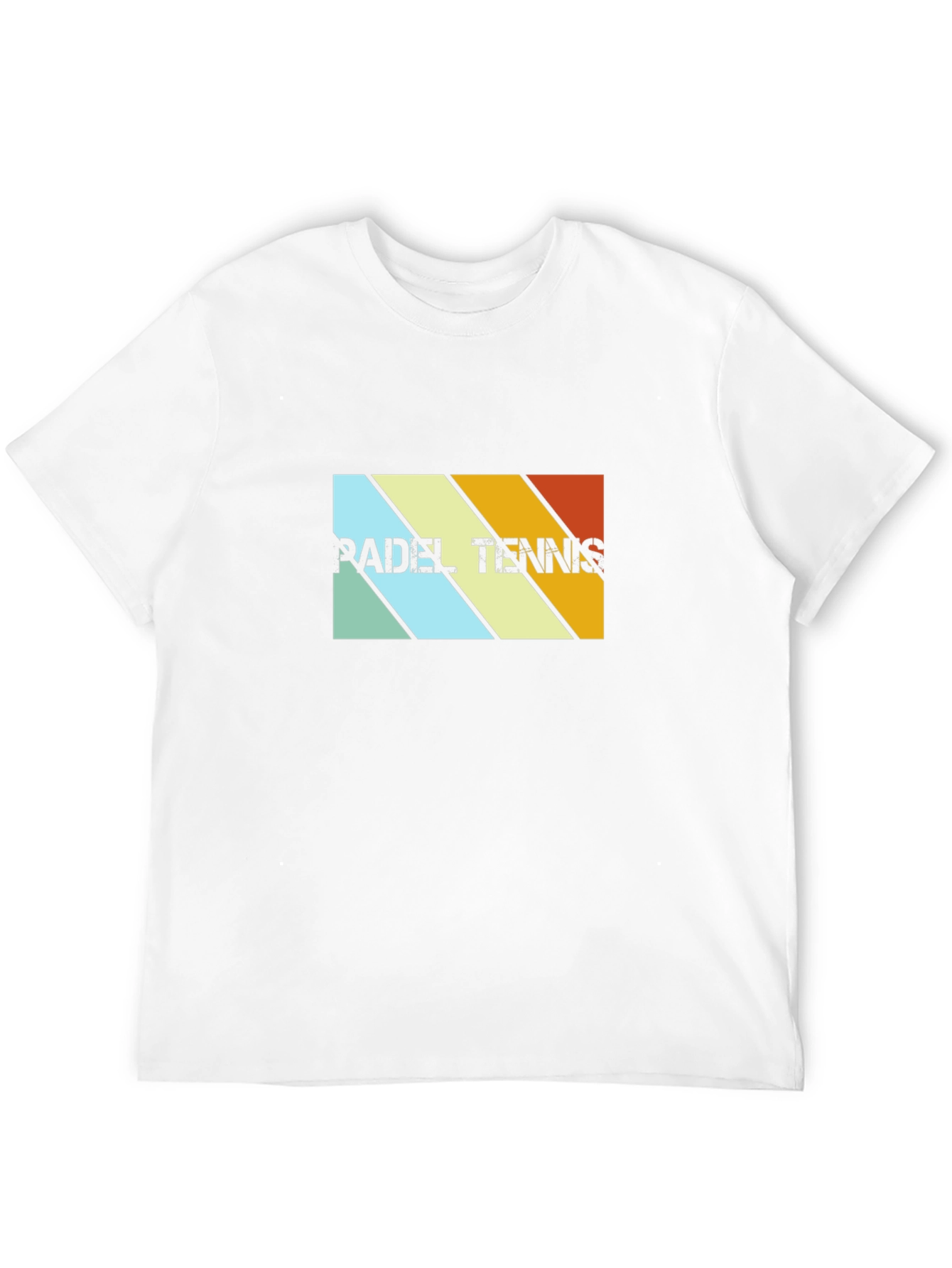 Padel Tennis Retro Stripe Graphic T-Shirt