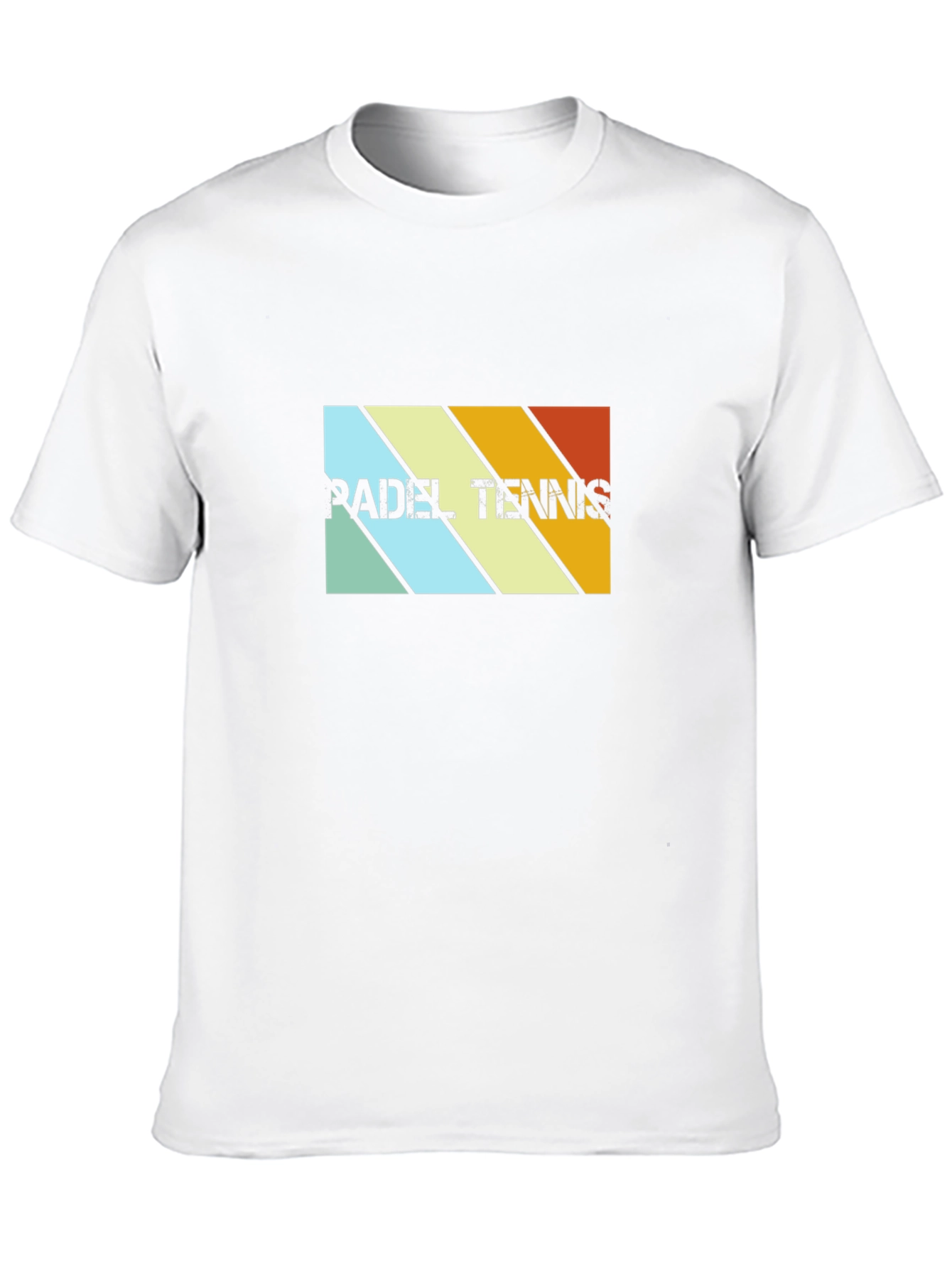 Padel Tennis Retro Stripe Graphic T-Shirt