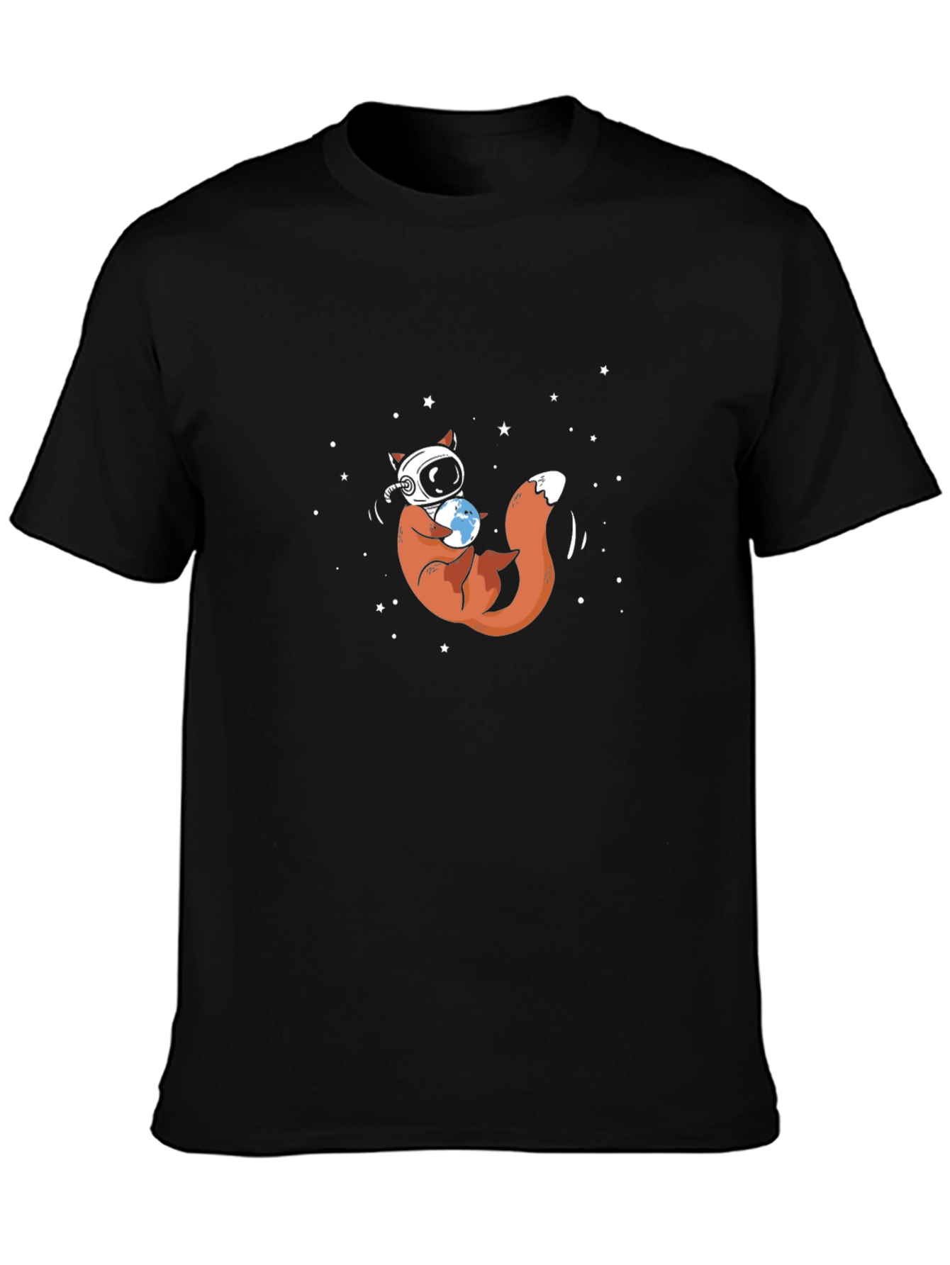 Astronaut Fox Graphic Tee - Space Explorer Design