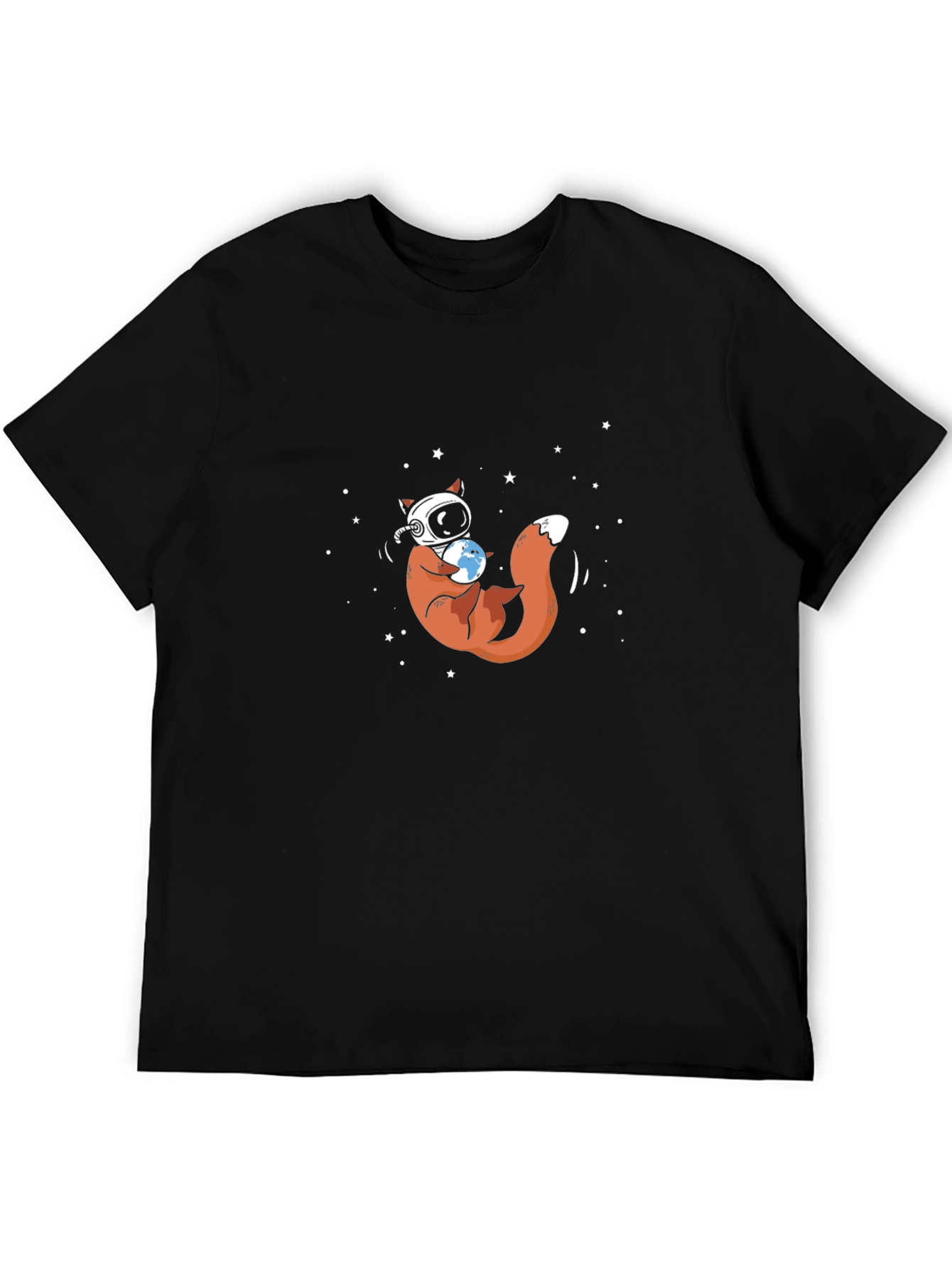Astronaut Fox Graphic Tee - Space Explorer Design