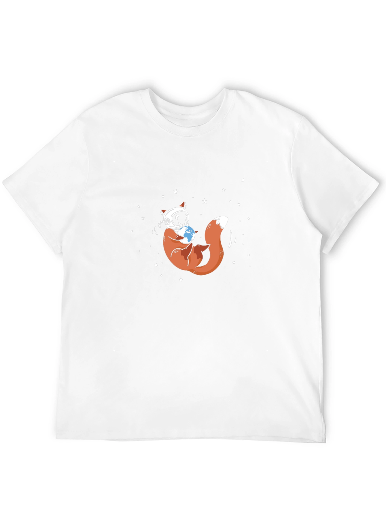 Astronaut Fox Graphic Tee - Space Explorer Design