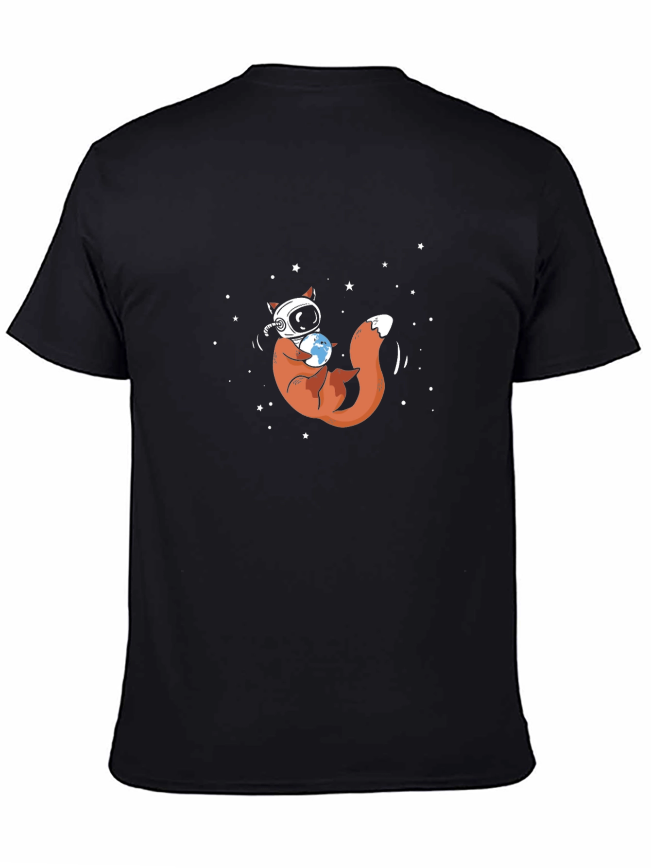 Astronaut Fox Graphic Tee - Space Explorer Design