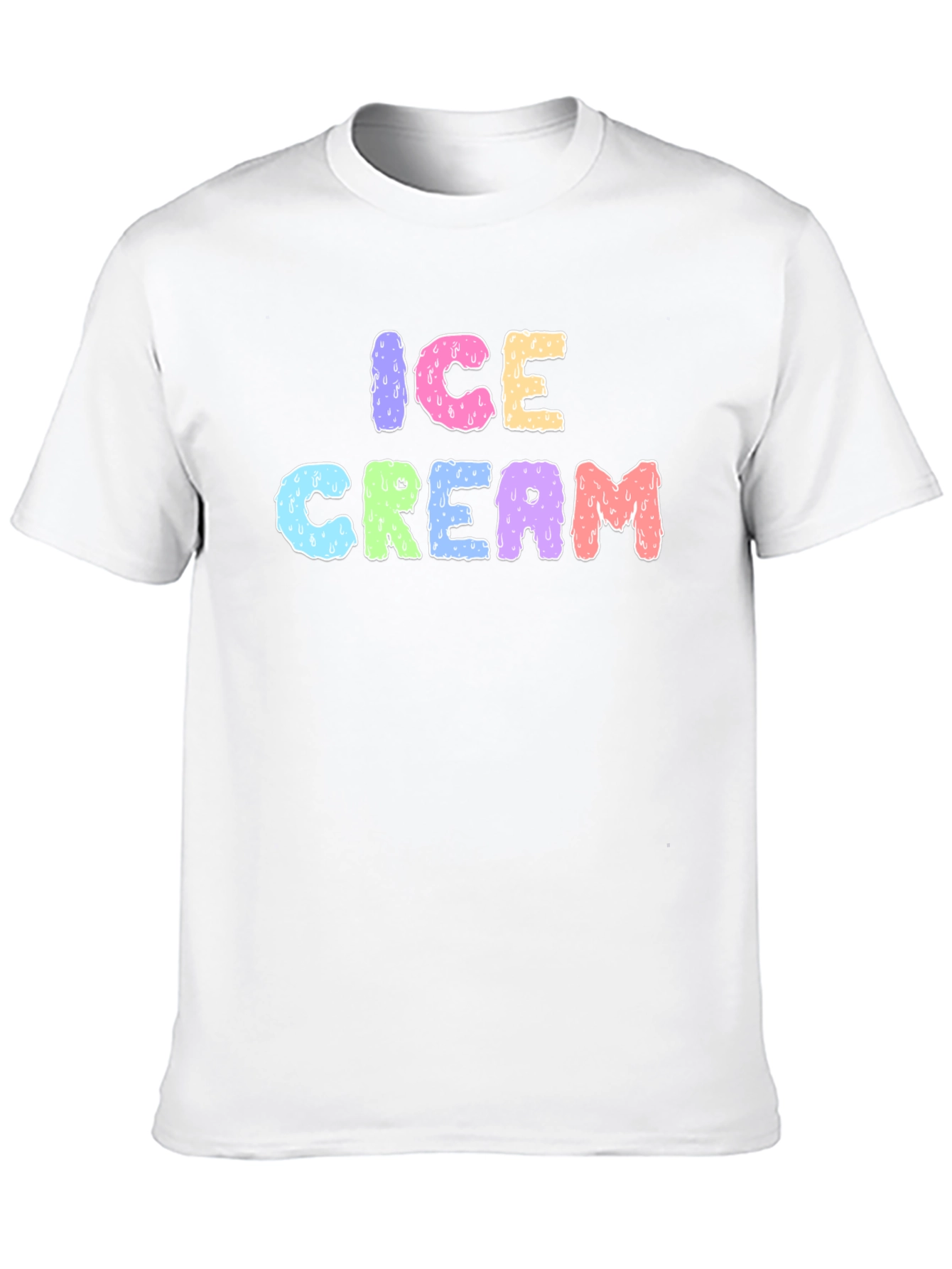 Ice Cream Graphic Black T-Shirt