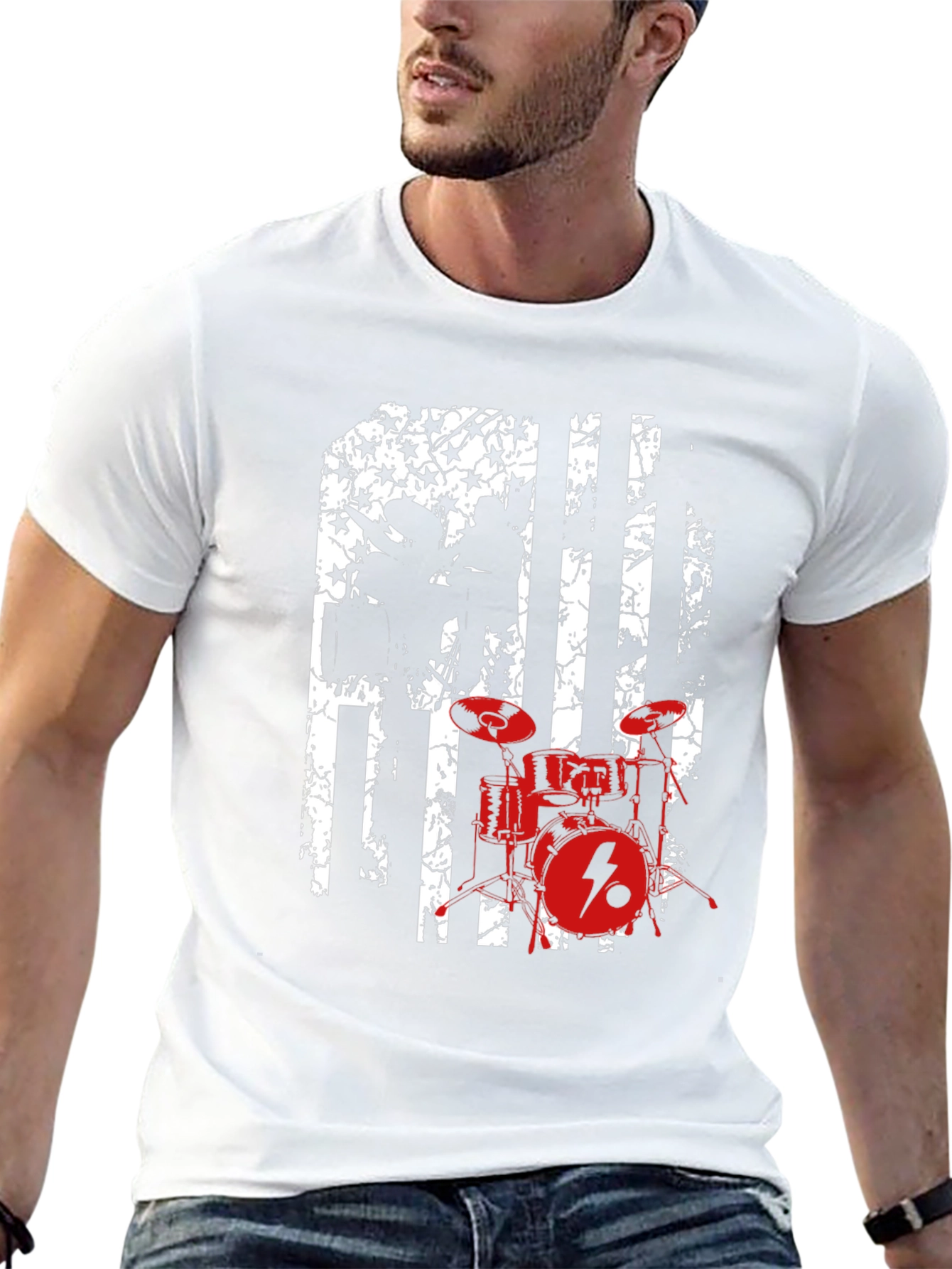 Drum Set Graphic T-Shirt