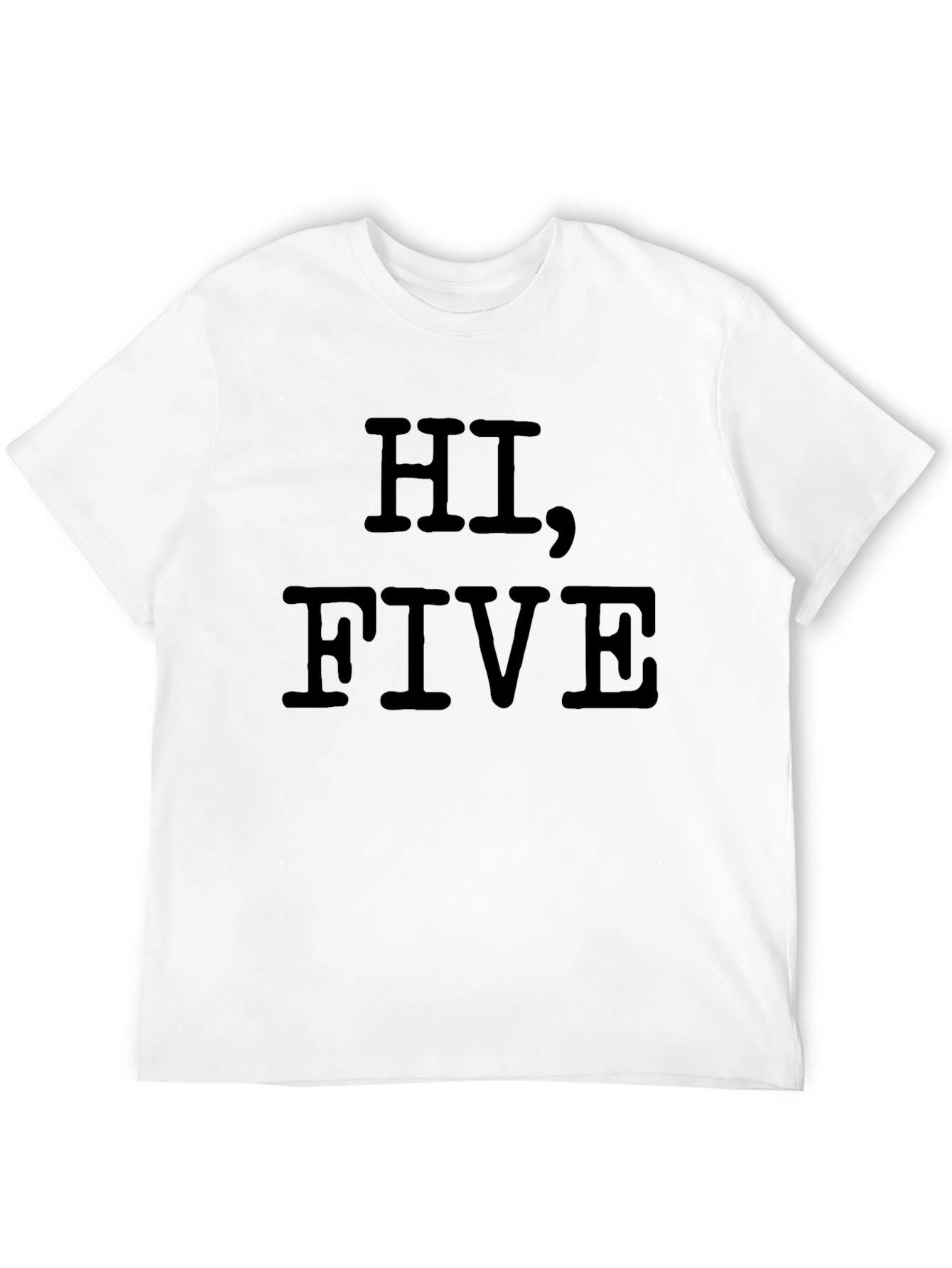 Hi Five Black Graphic Tee