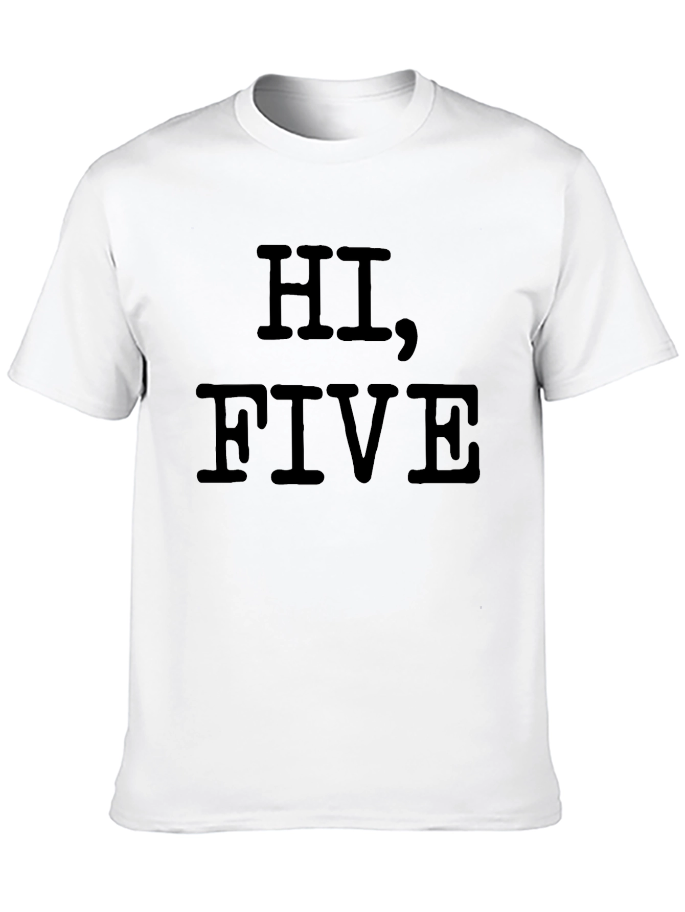 Hi Five Black Graphic Tee