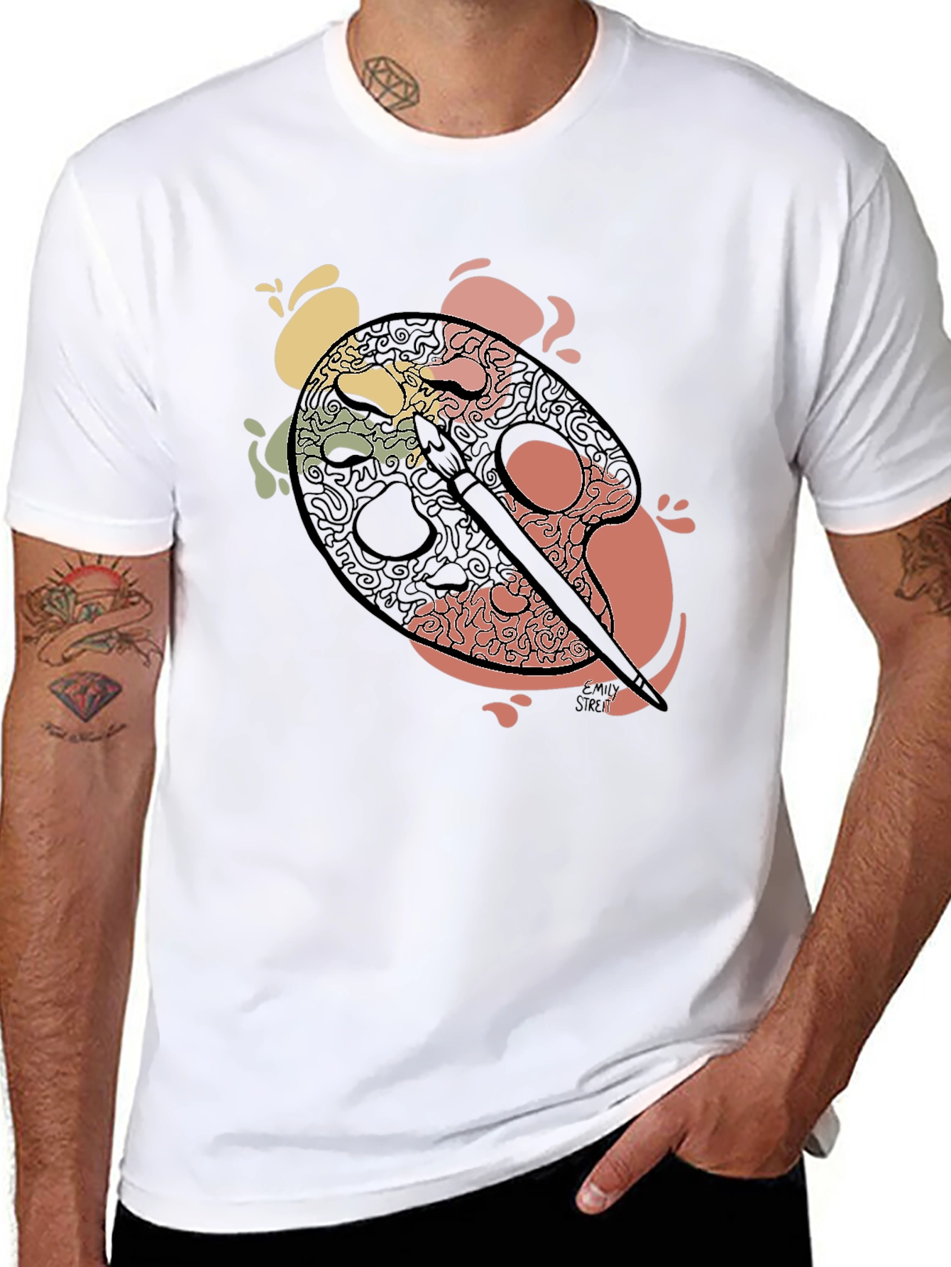 Artist Palette Graphic Tee - Painter T-Shirt