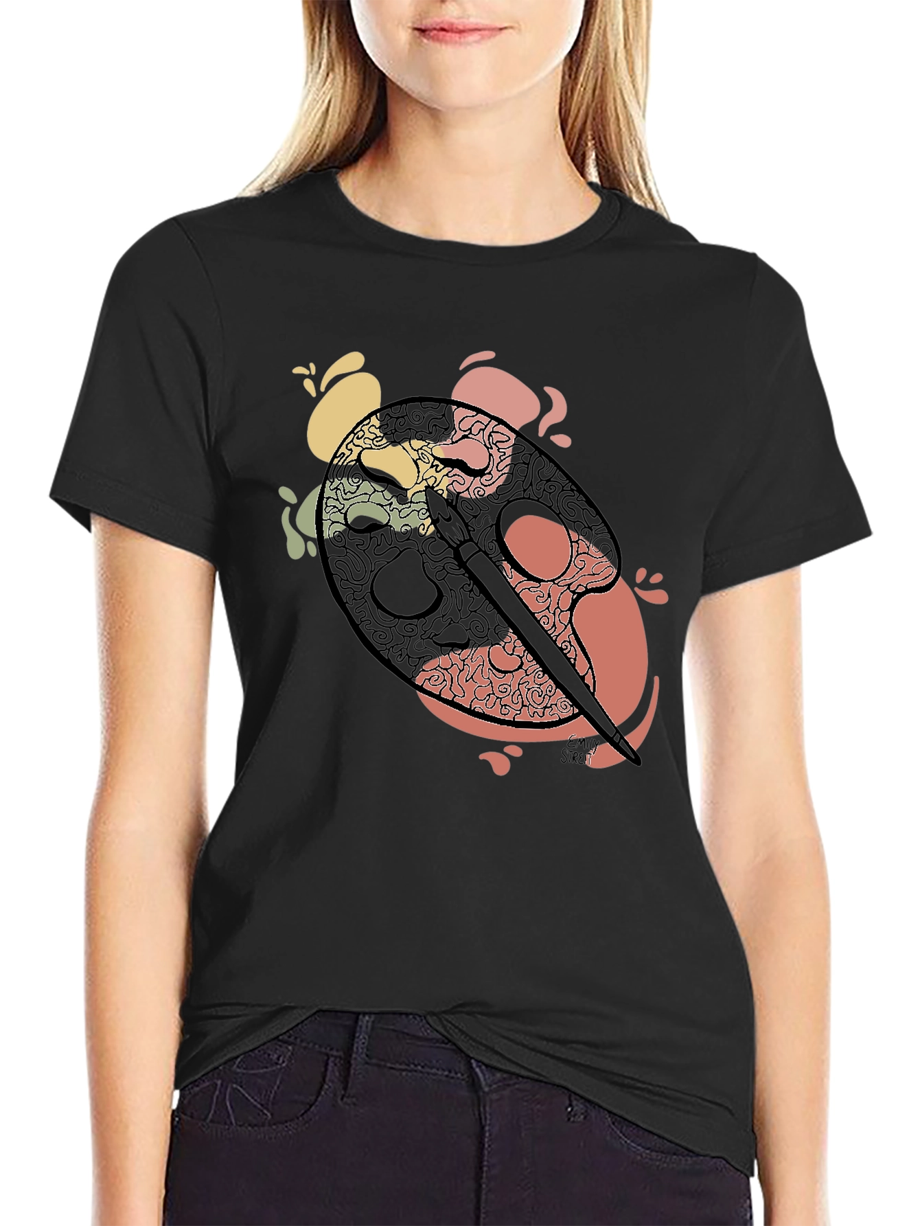 Artist Palette Graphic Tee - Painter T-Shirt