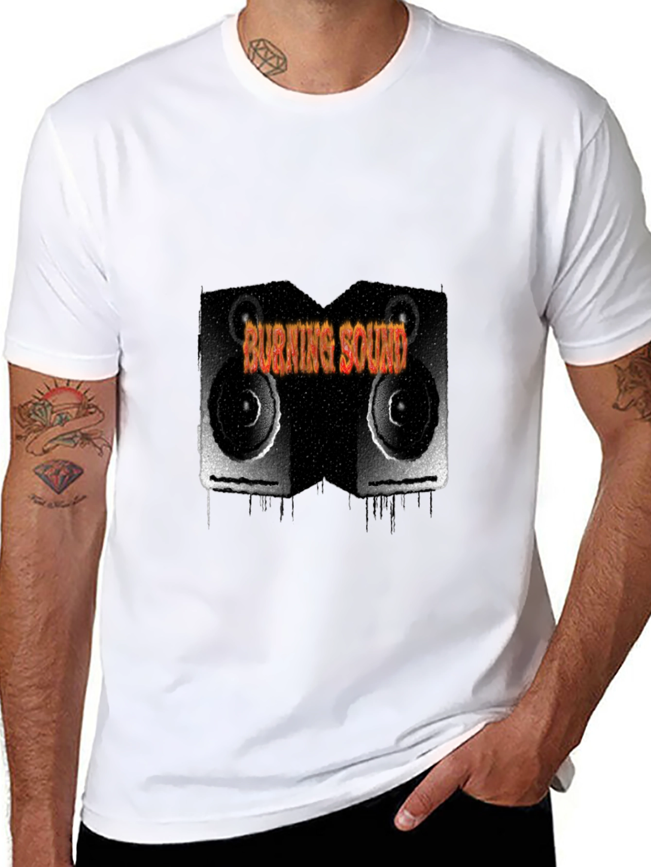 Burning Sound Black T-Shirt