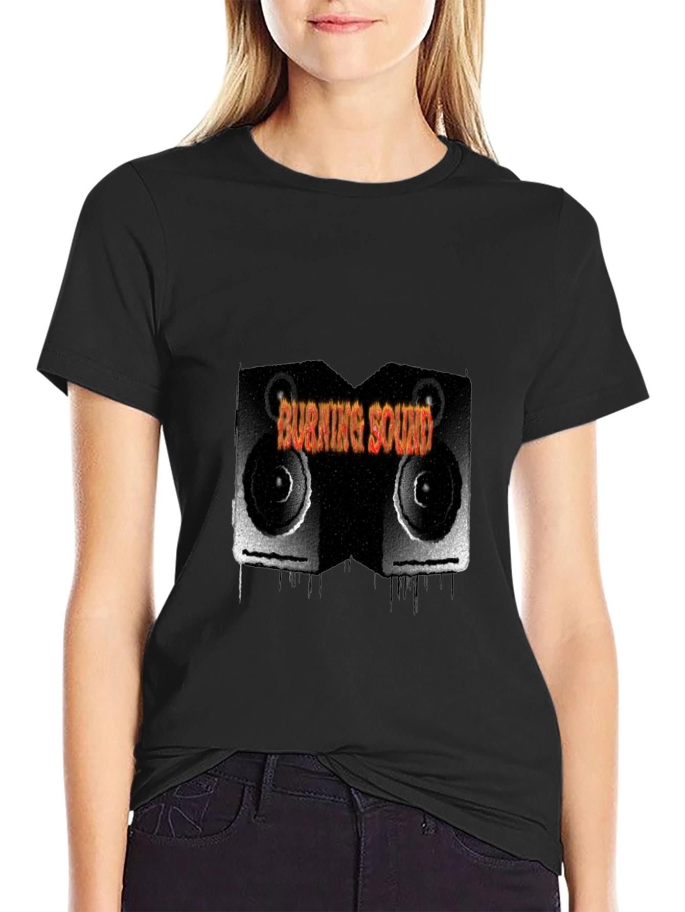 Burning Sound Black T-Shirt