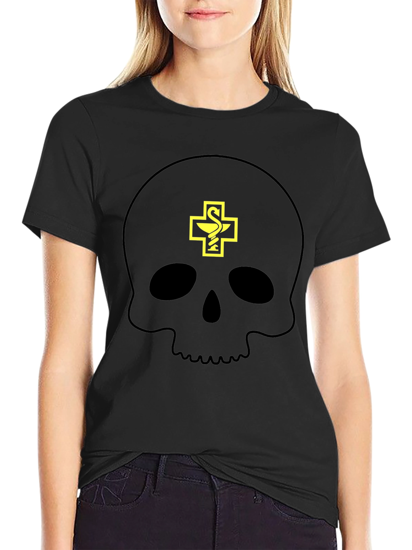 Skull & Cross Pharmacy T-Shirt - Black