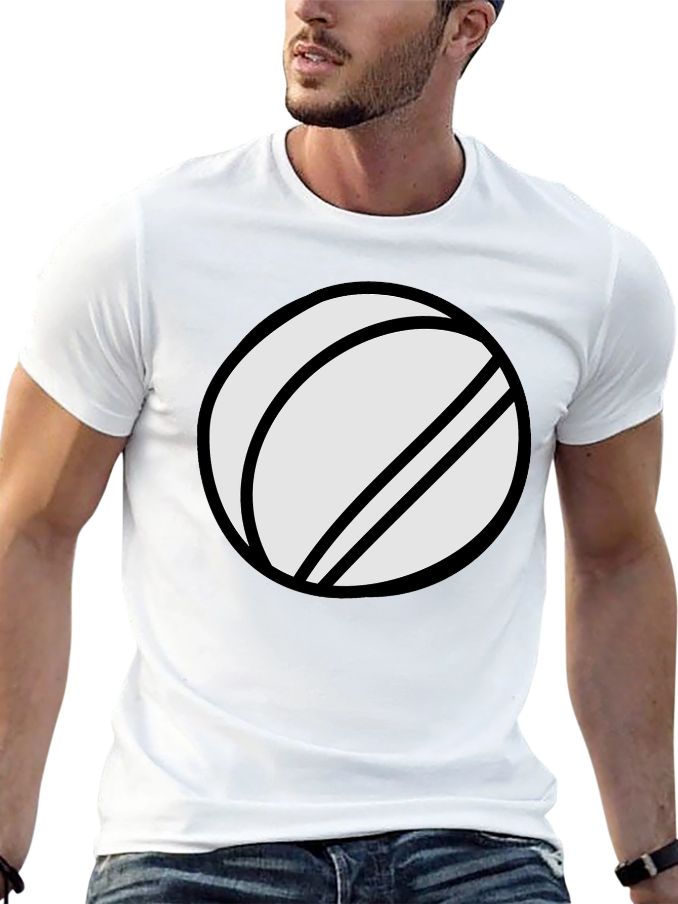Abstract Circle Graphic T-Shirt