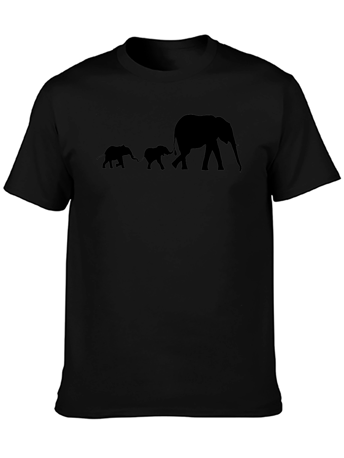 Elephant Family Graphic T-Shirt