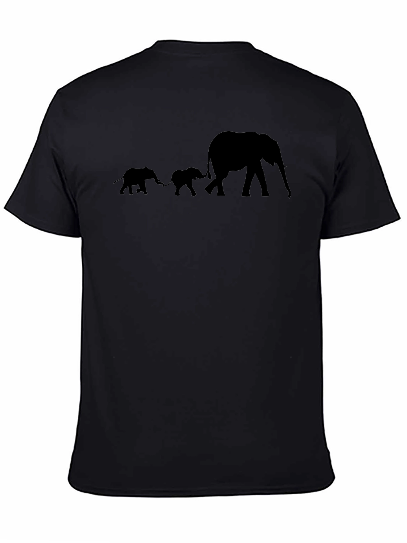 Elephant Family Graphic T-Shirt