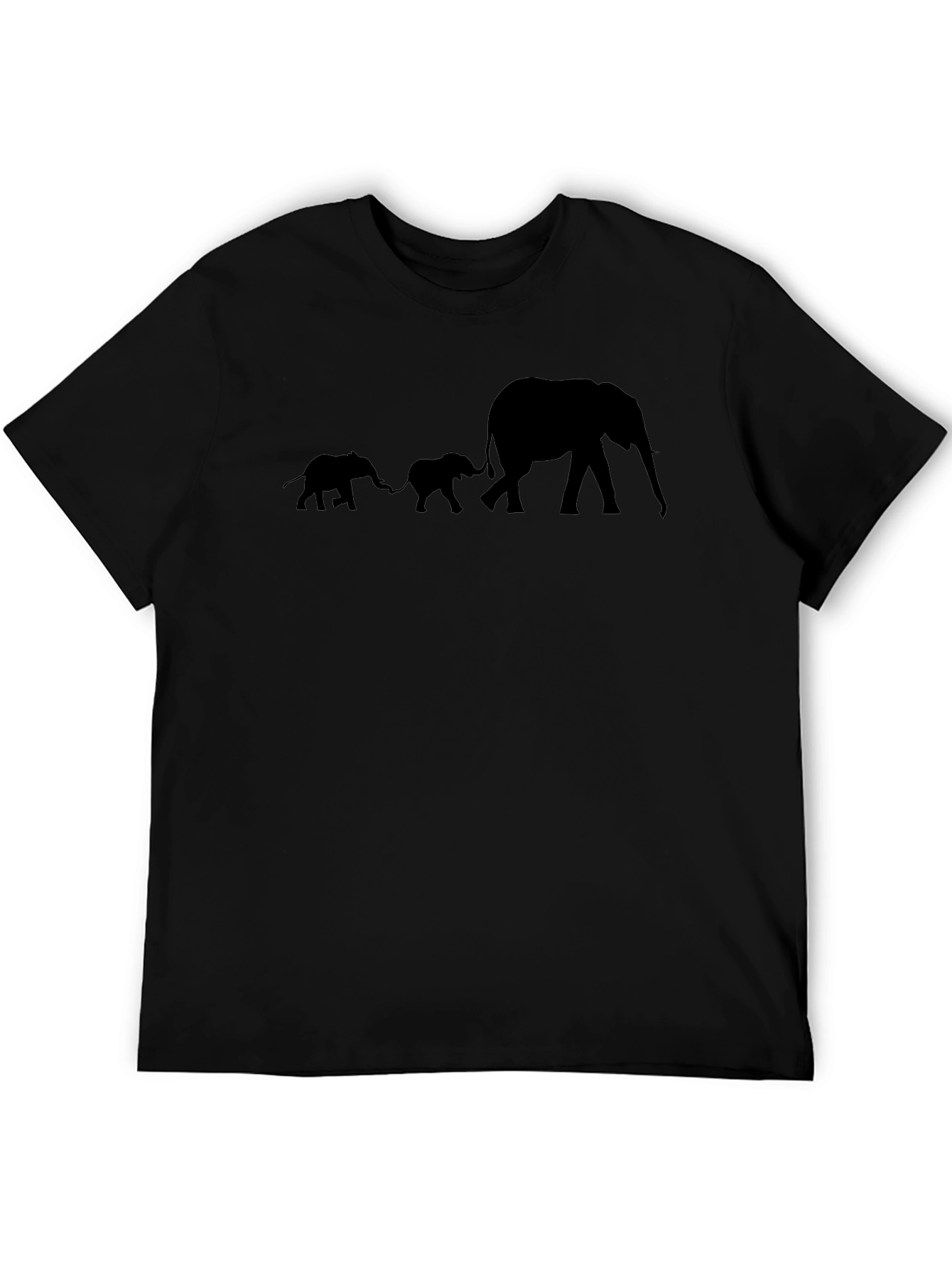 Elephant Family Graphic T-Shirt