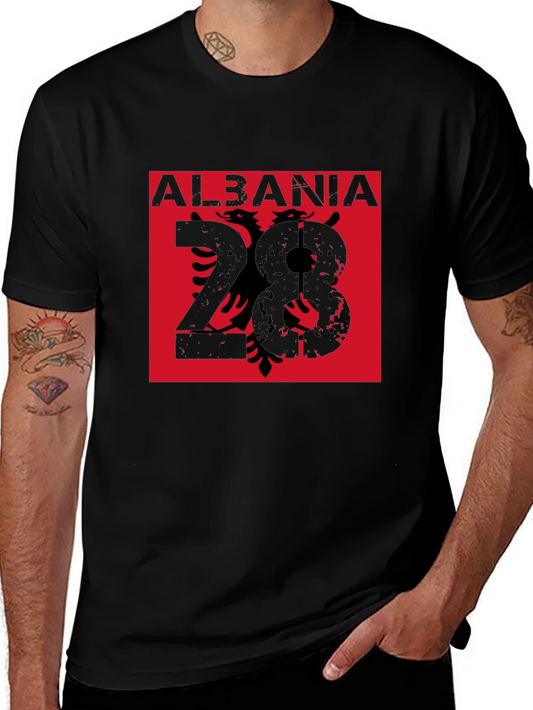 Albania Eagle Graphic Tee - Mens Black T-Shirt