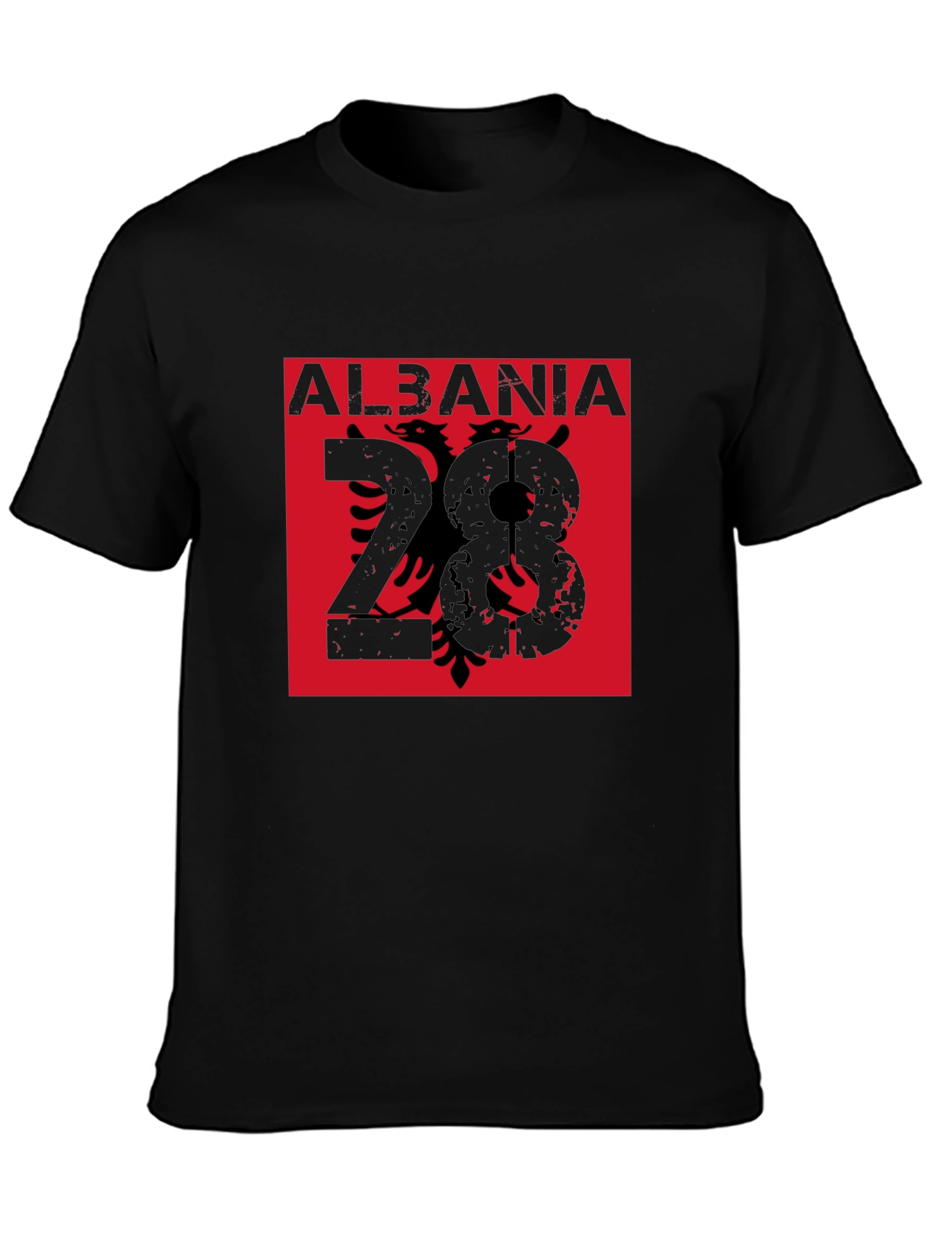 Albania Eagle Graphic Tee - Mens Black T-Shirt