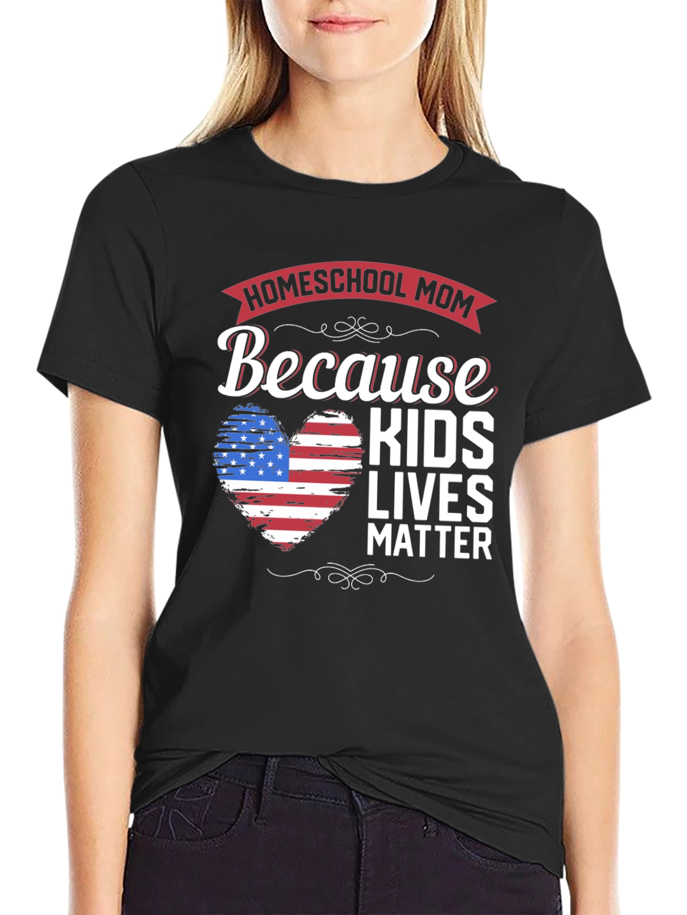 Homeschool Mom Kids Lives Matter T-Shirt
