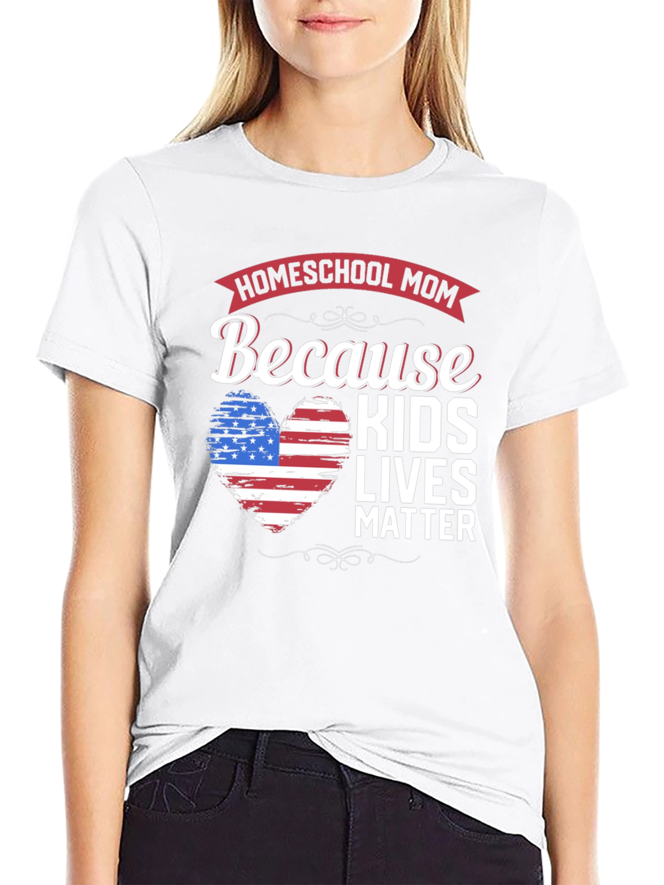 Homeschool Mom Kids Lives Matter T-Shirt