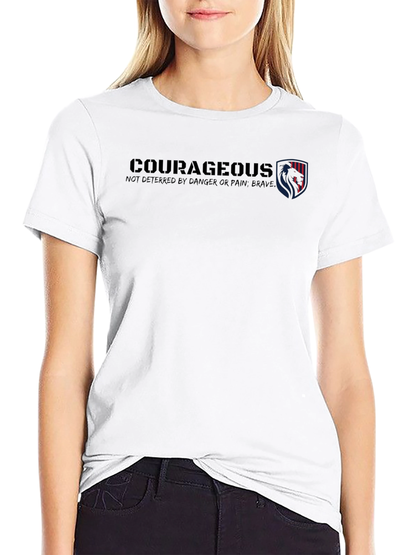 Courageous Graphic Tee - Bold Design Everyday Comfort