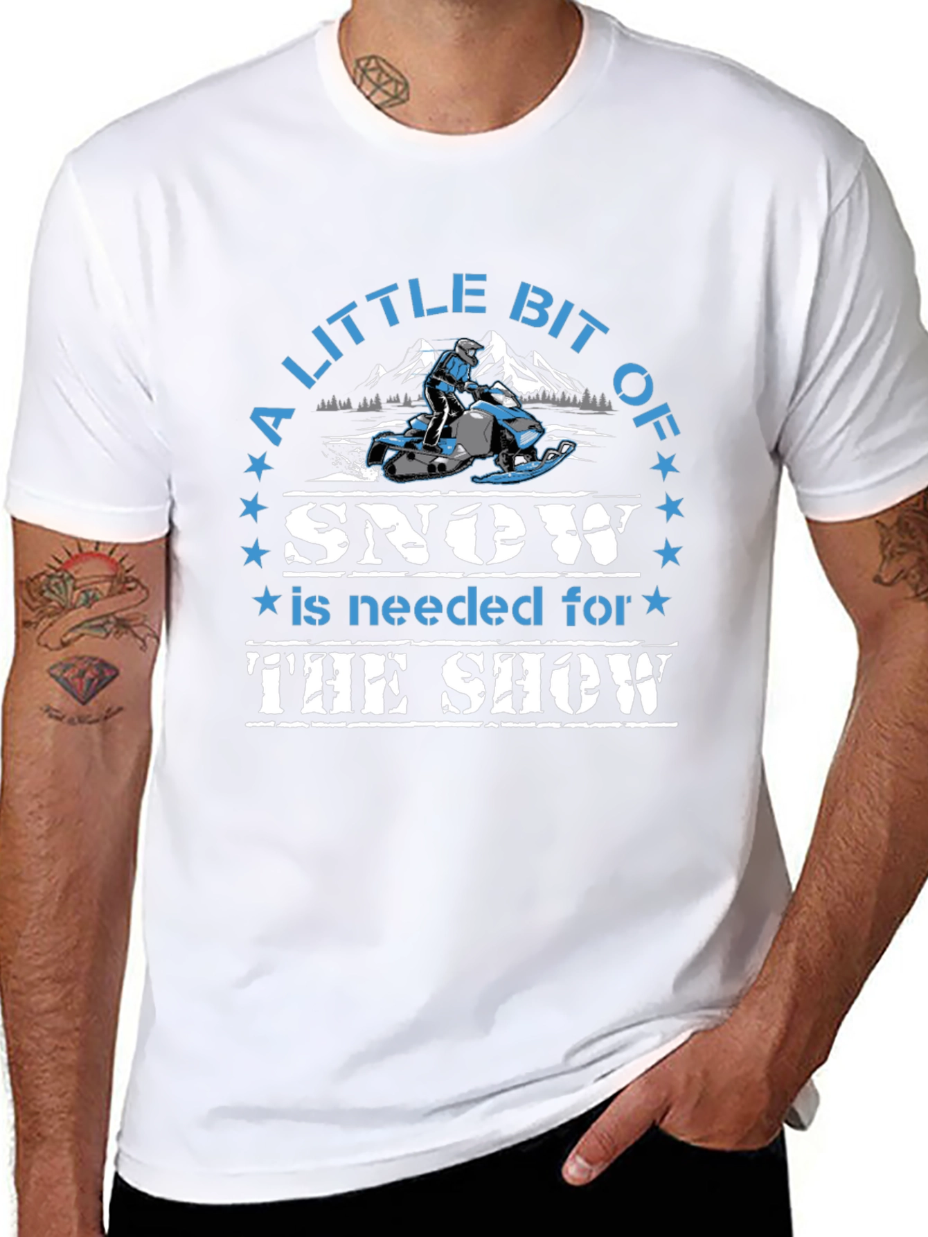 Snow Show T-Shirt - Snowmobile Design
