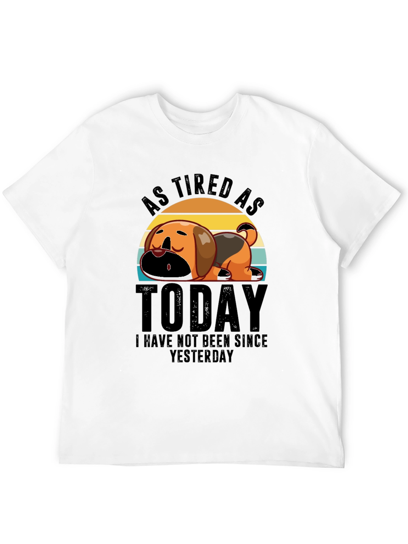 As Tired As Today Black Graphic T-Shirt