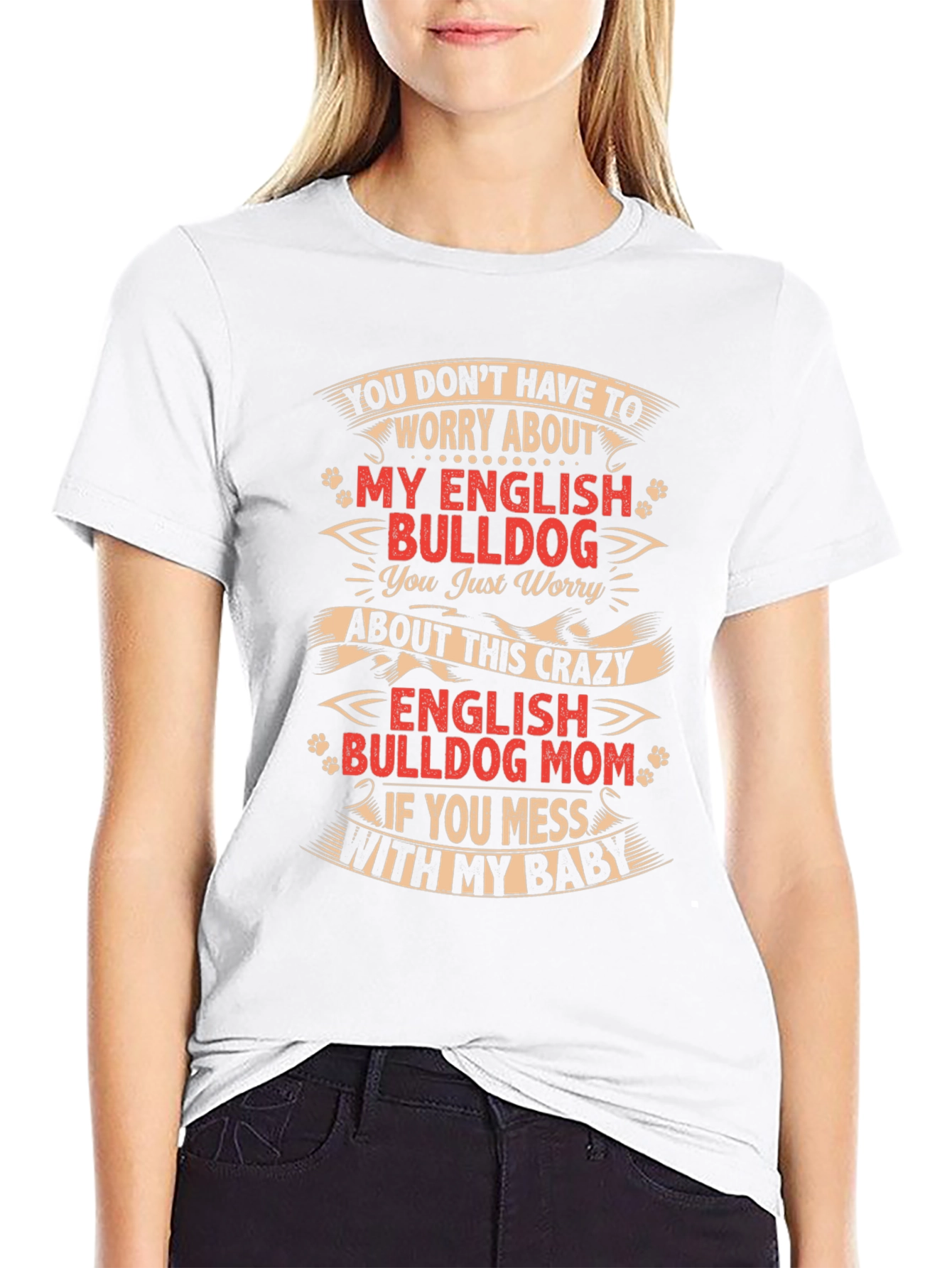 English Bulldog Mom T-Shirt
