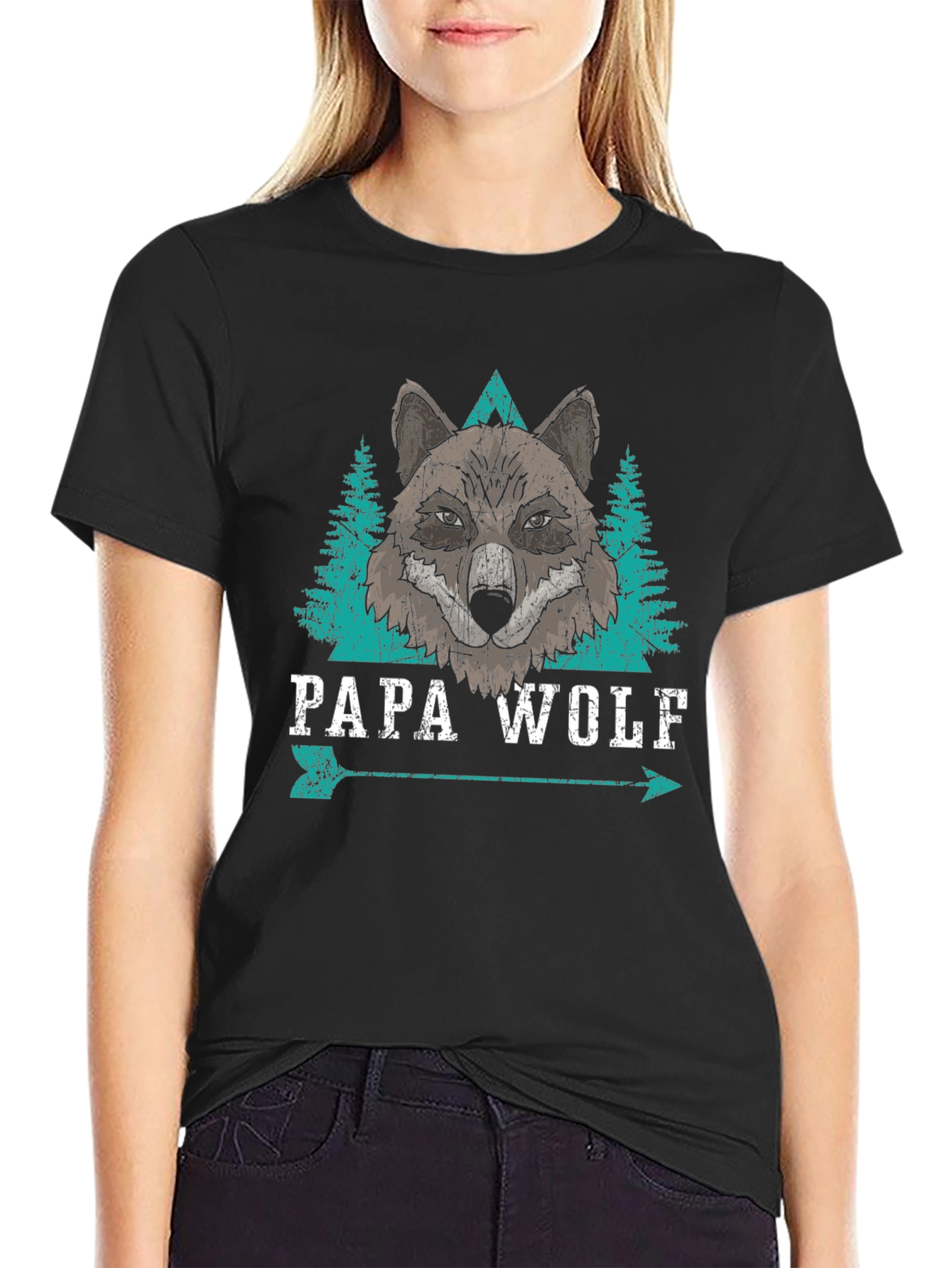 Papa Wolf Graphic T-Shirt - Mens Tee