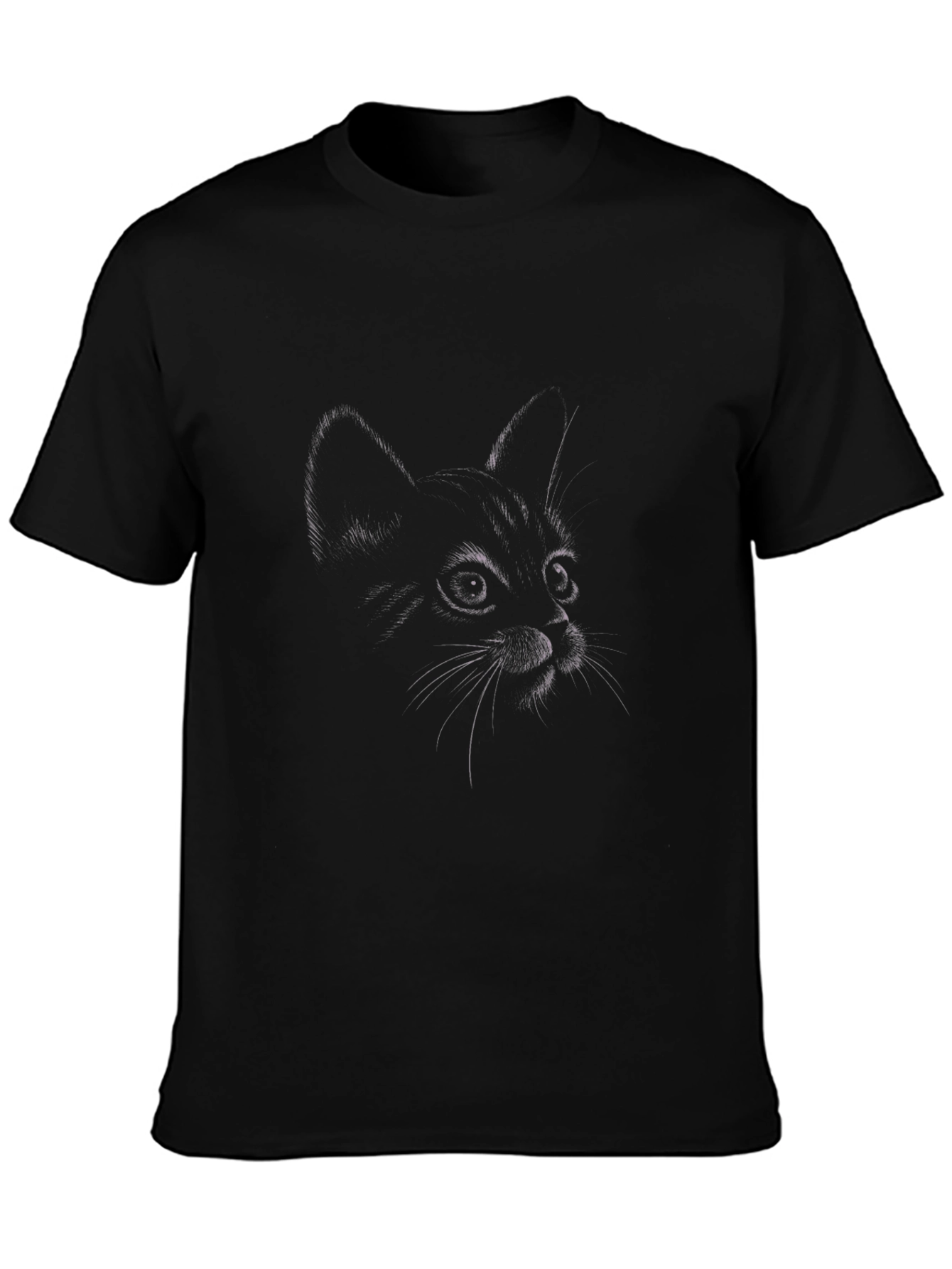 Black Cat Sketch T-Shirt