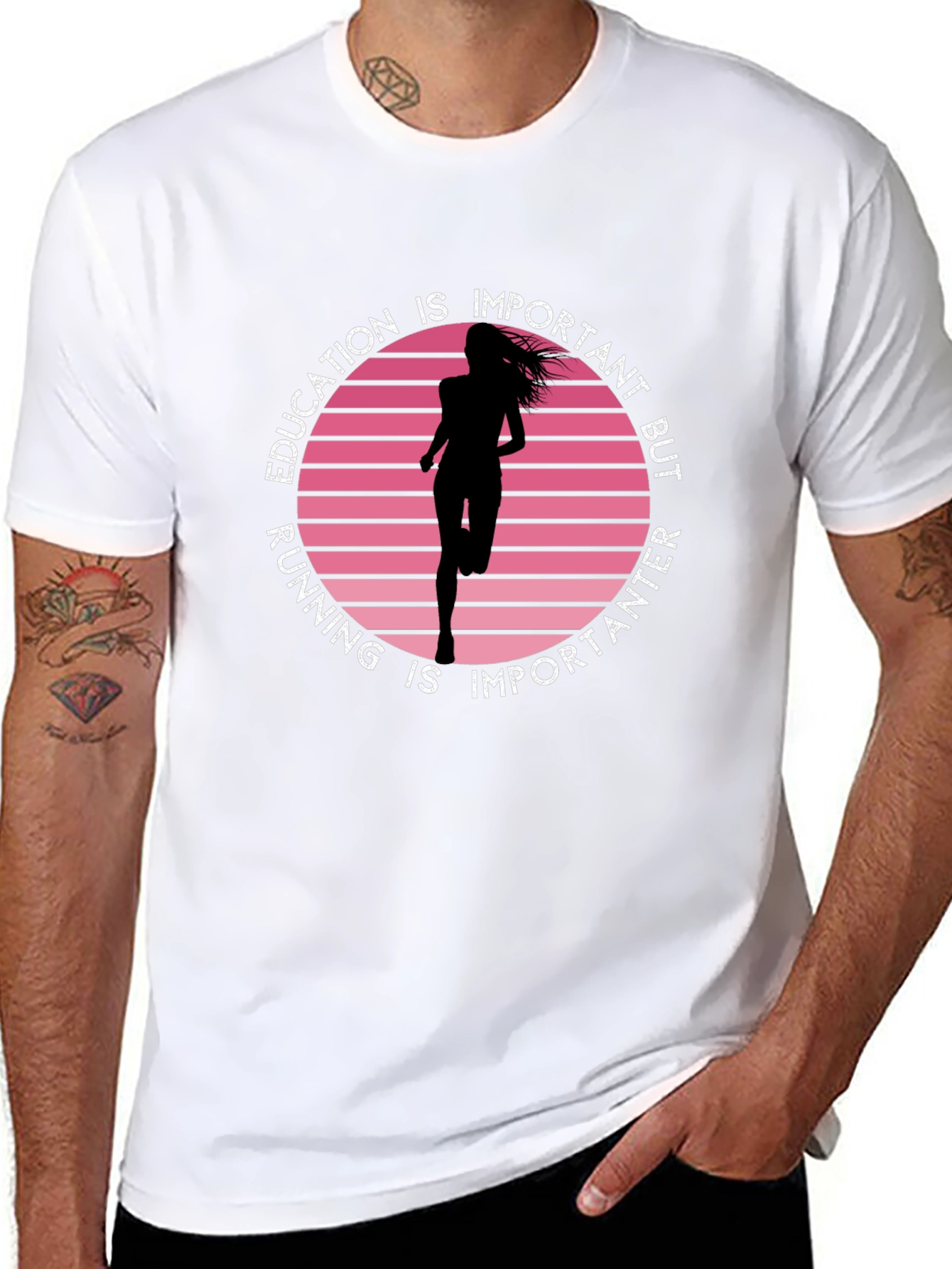 Education Running Graphic Tee