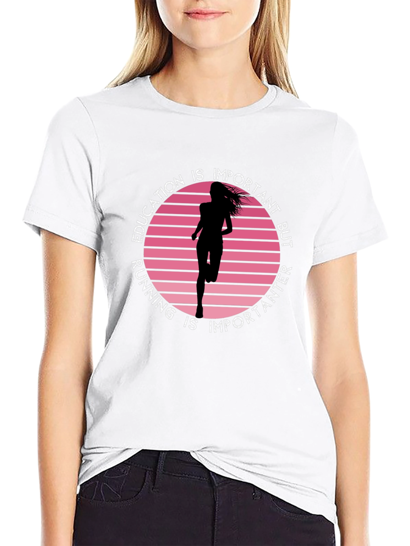 Education Running Graphic Tee