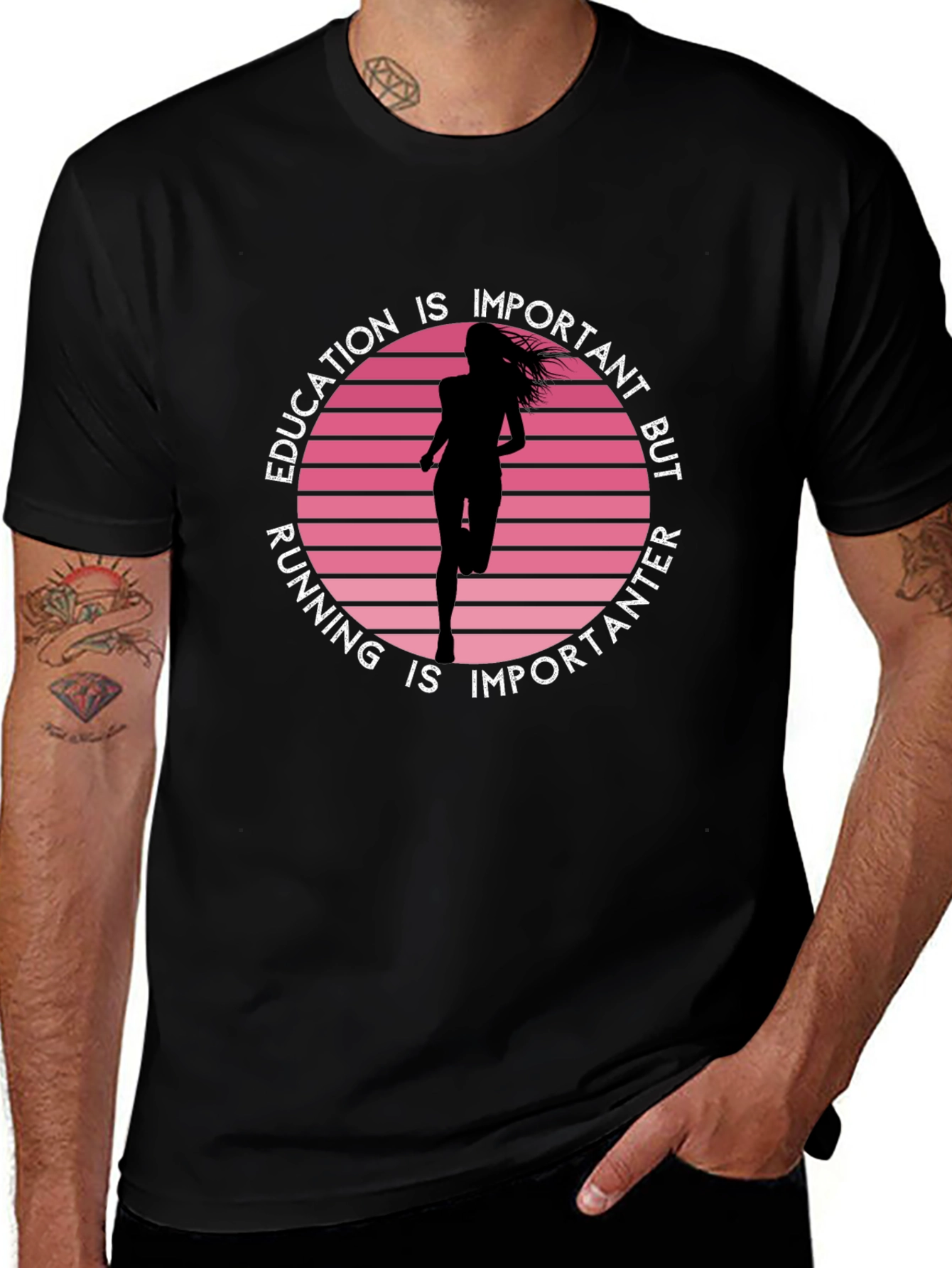 Education Running Graphic Tee