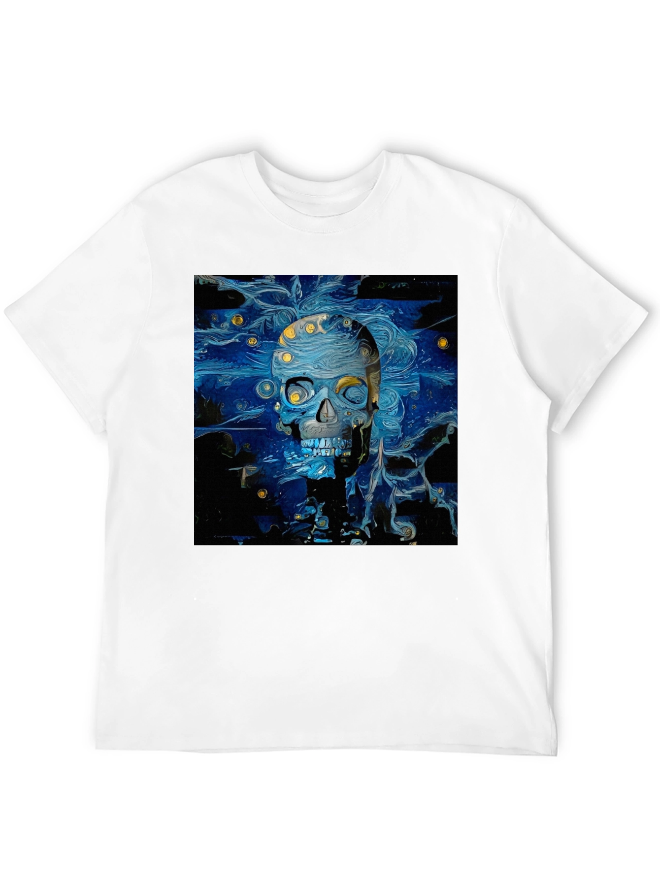 Starry Skull Tee: Van Gogh Inspired