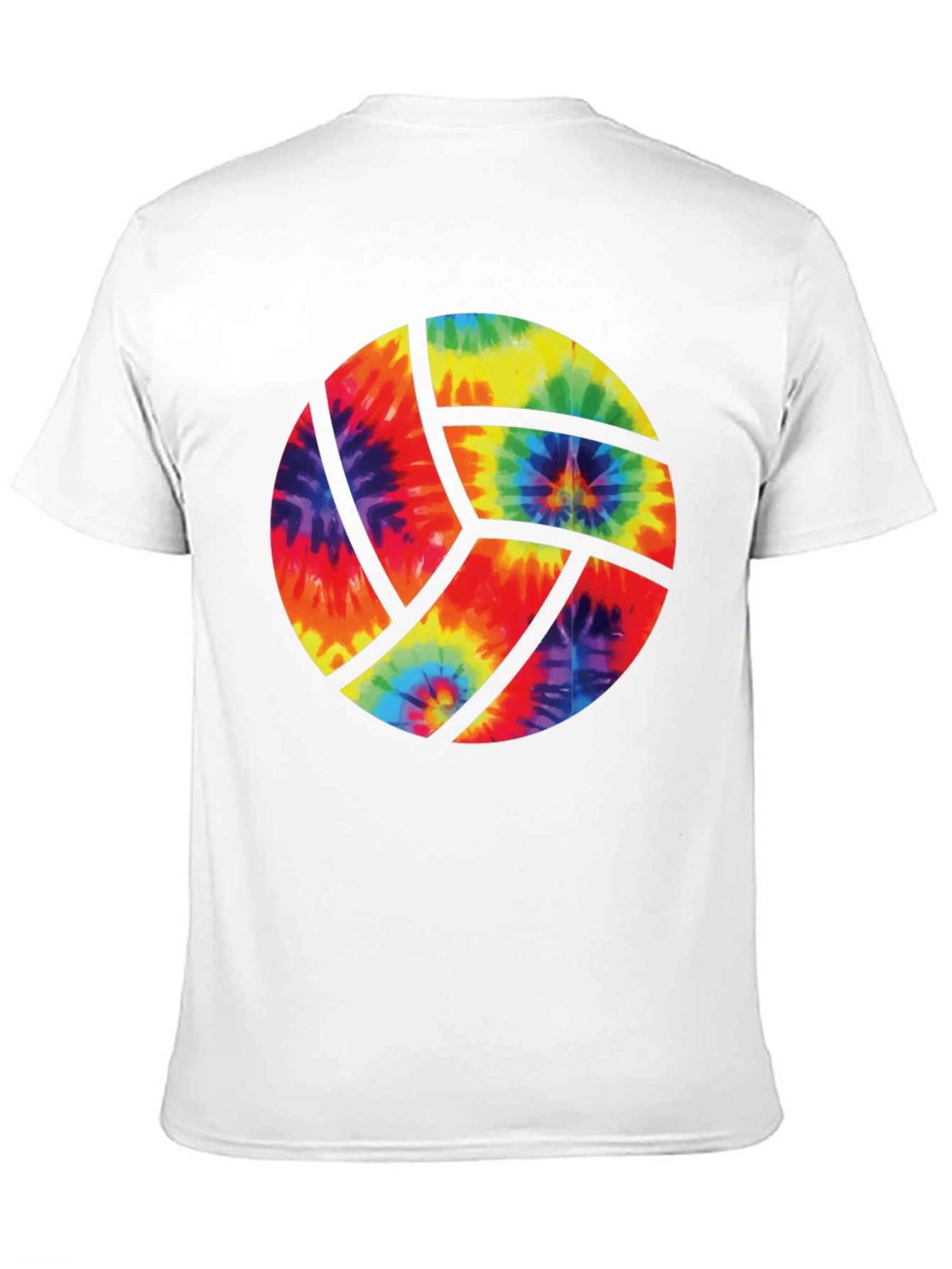 Tie Dye Volleyball Graphic Tee - Black
