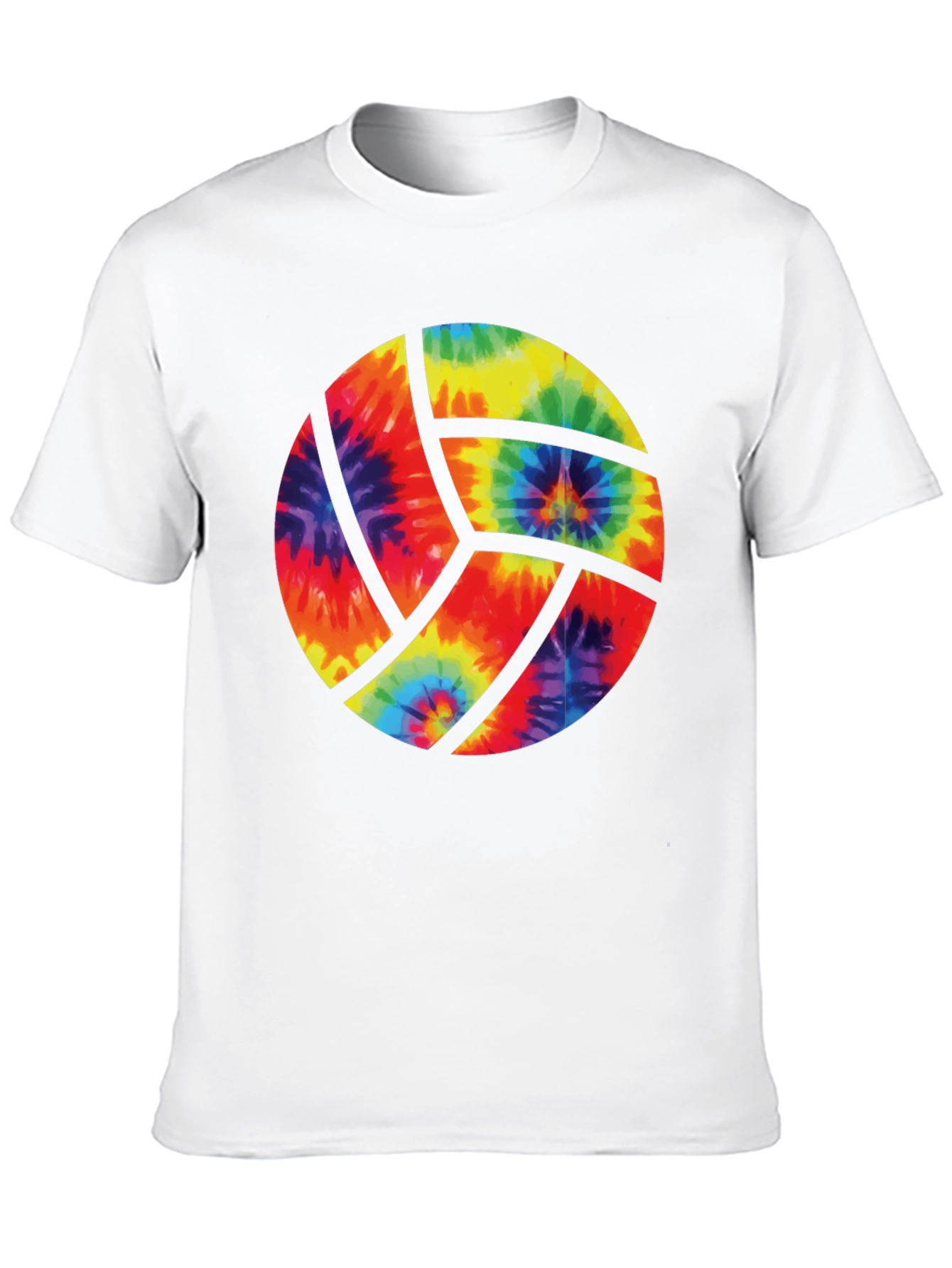 Tie Dye Volleyball Graphic Tee - Black