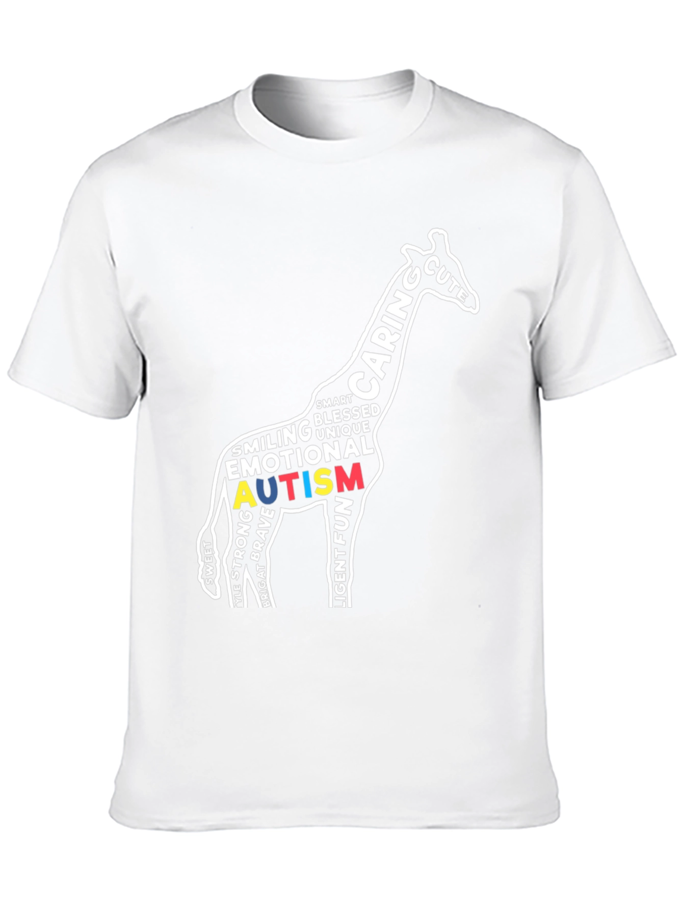 Autism Awareness Giraffe Graphic Tee