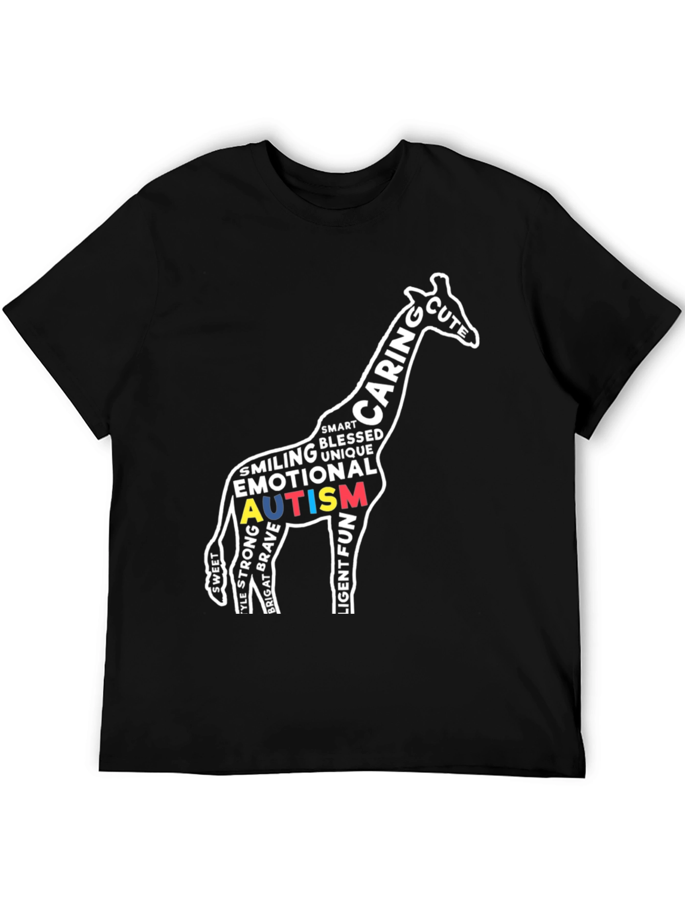 Autism Awareness Giraffe Graphic Tee