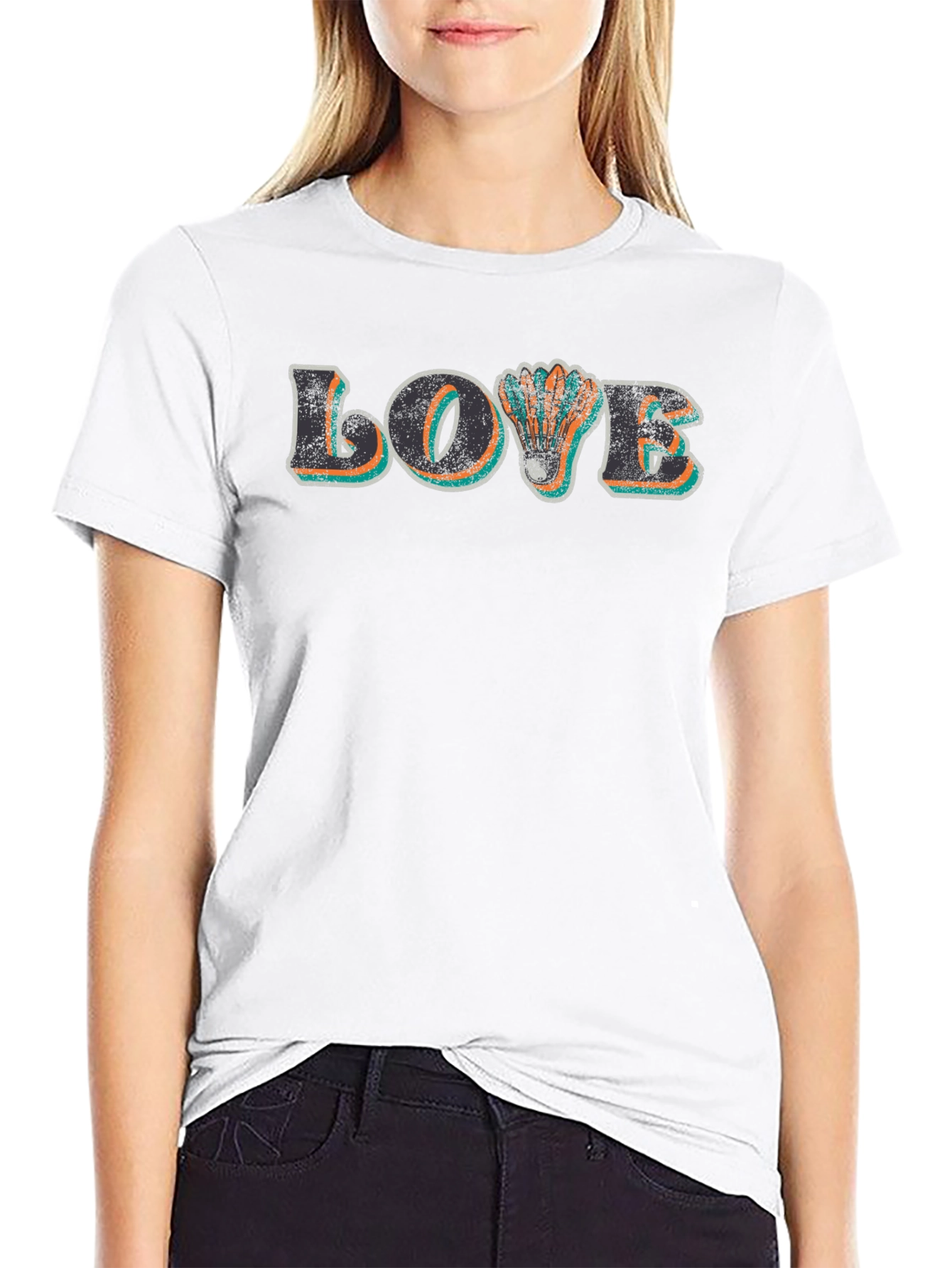 Love Badminton Graphic T-Shirt