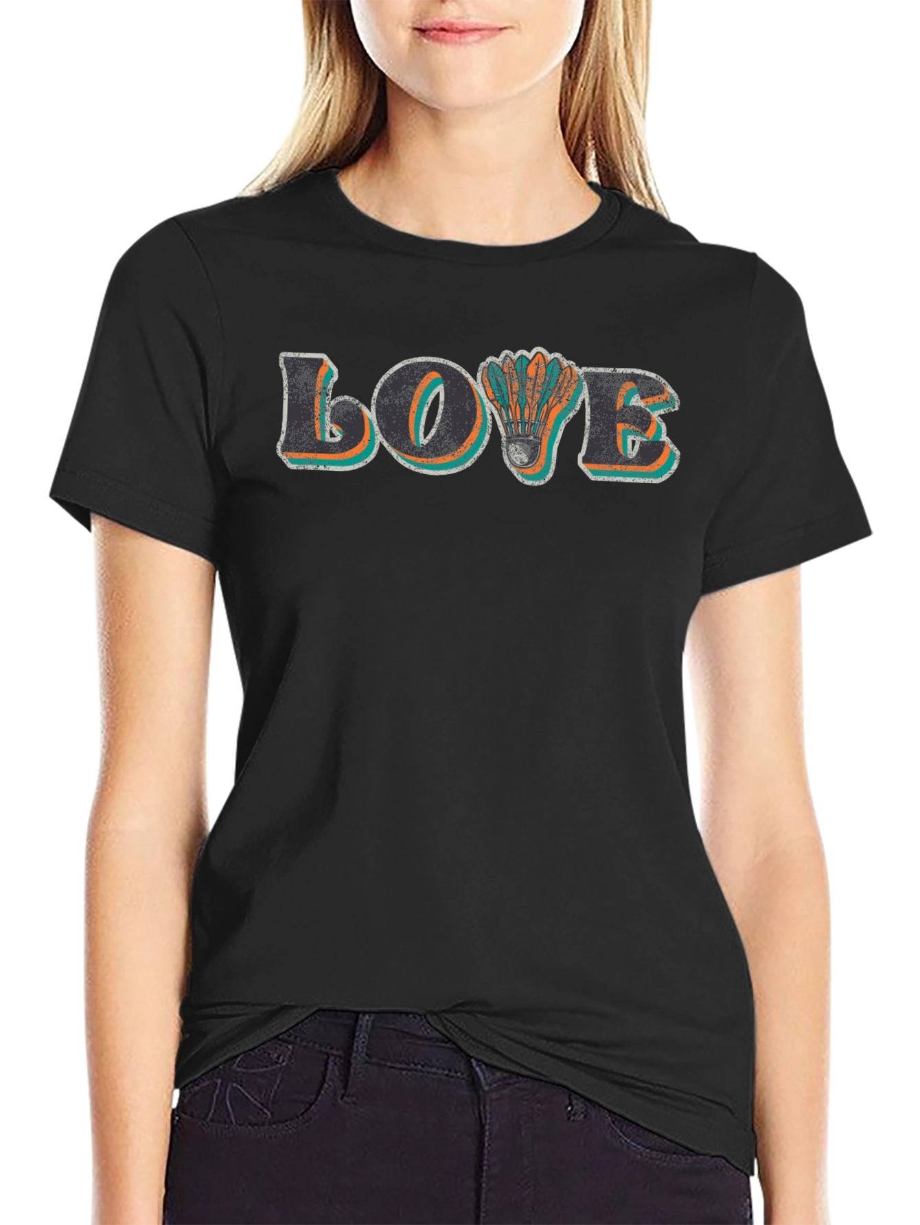 Love Badminton Graphic T-Shirt