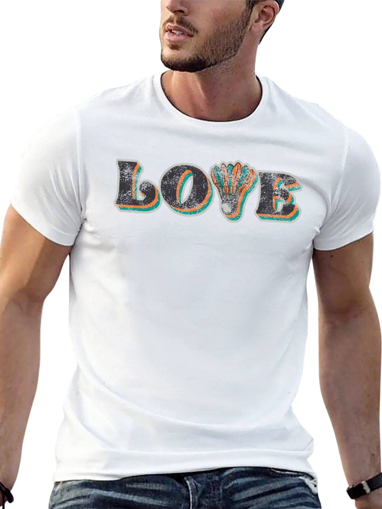 Love Badminton Graphic T-Shirt