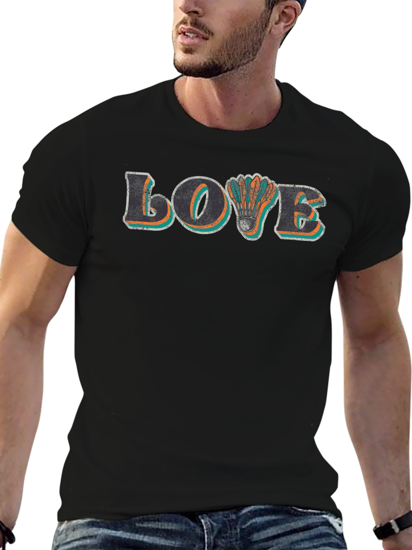 Love Badminton Graphic T-Shirt